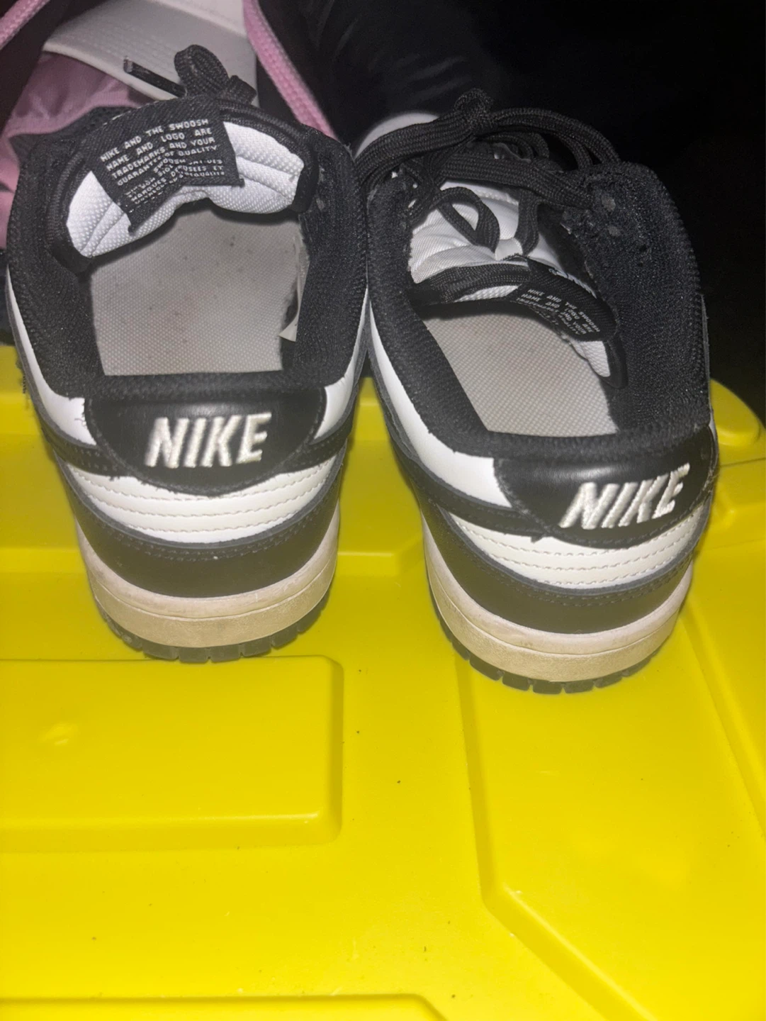 NIKE WOMEN'S DUNK LOW WHITE / BLACK - WHITE - WHITE / 6.5 - photo 3