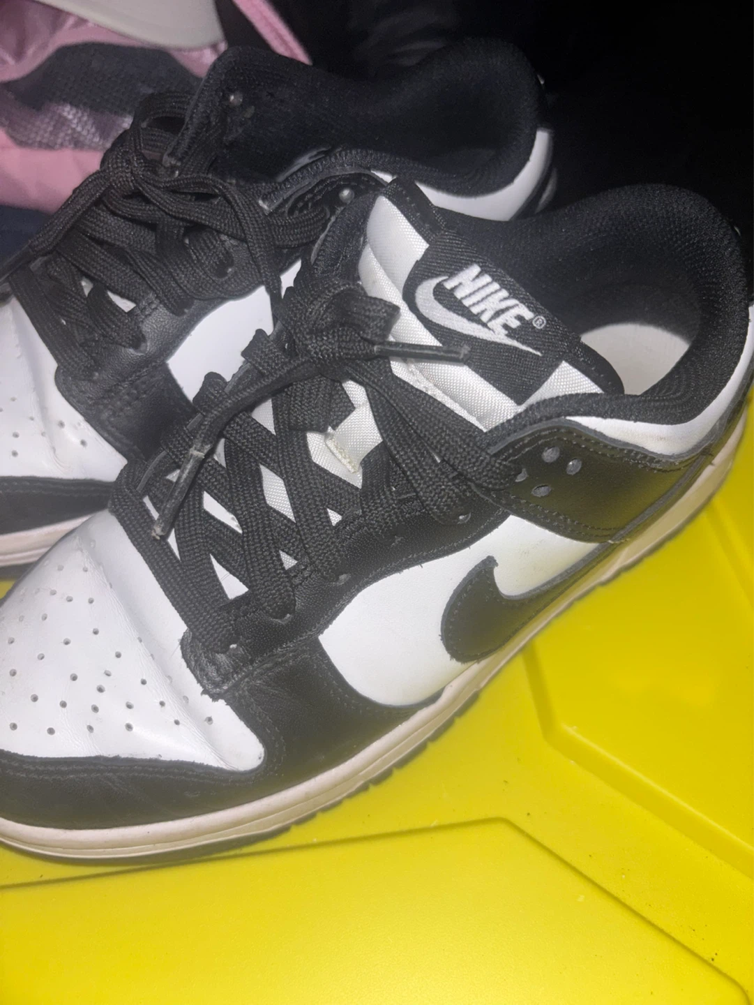 NIKE WOMEN'S DUNK LOW WHITE / BLACK - WHITE - WHITE / 6.5 - photo 5