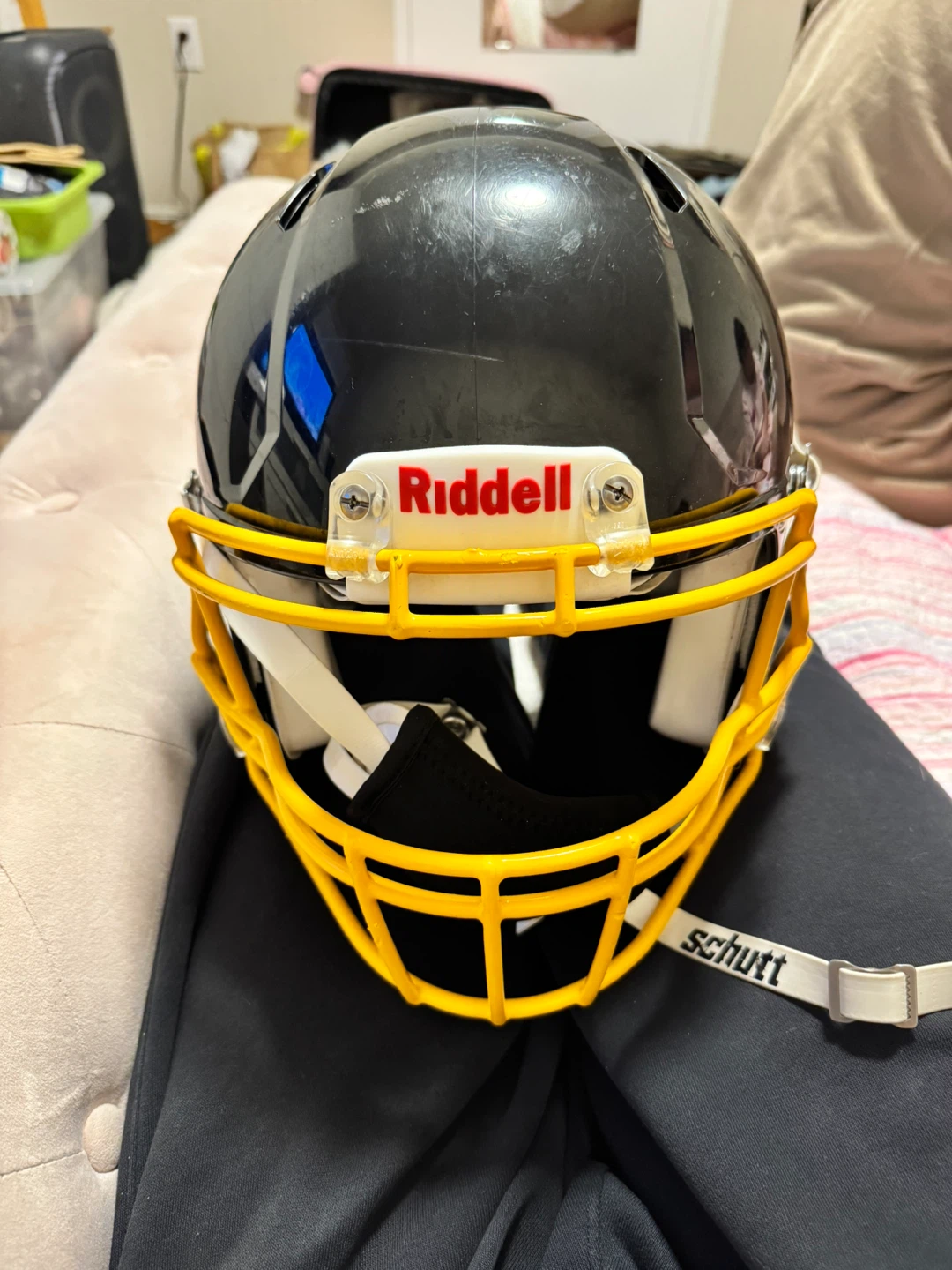 Riddell SpeedFootball Helmet - Black/Yellow