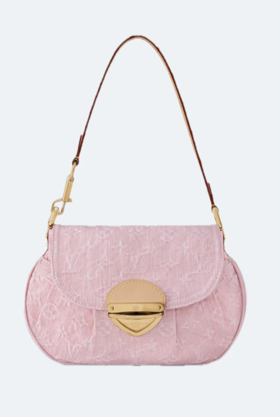LV Cute pink denim bag.
