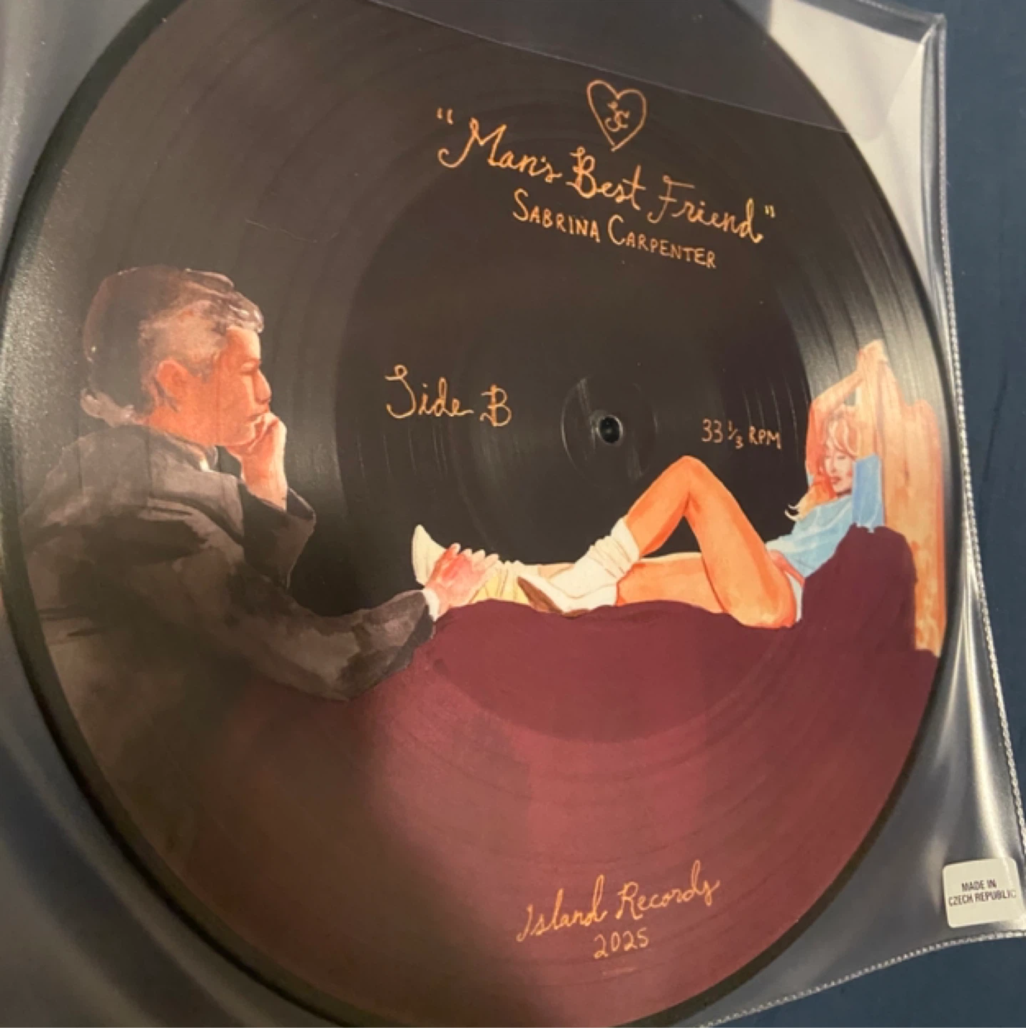 Sabrina Carpenter "Man's Best Friend" Picture Disc Vinyl - photo 2