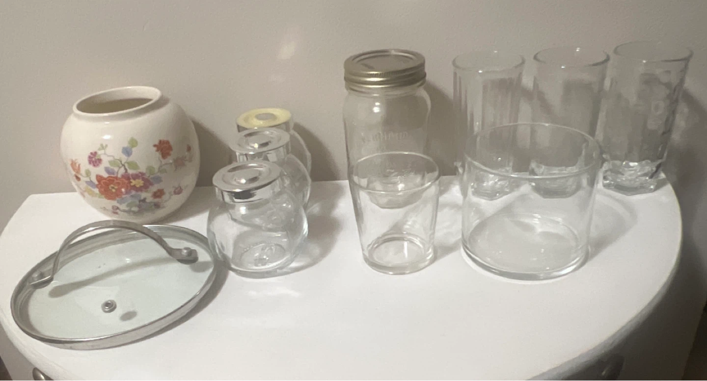 Glass And Jars Lot