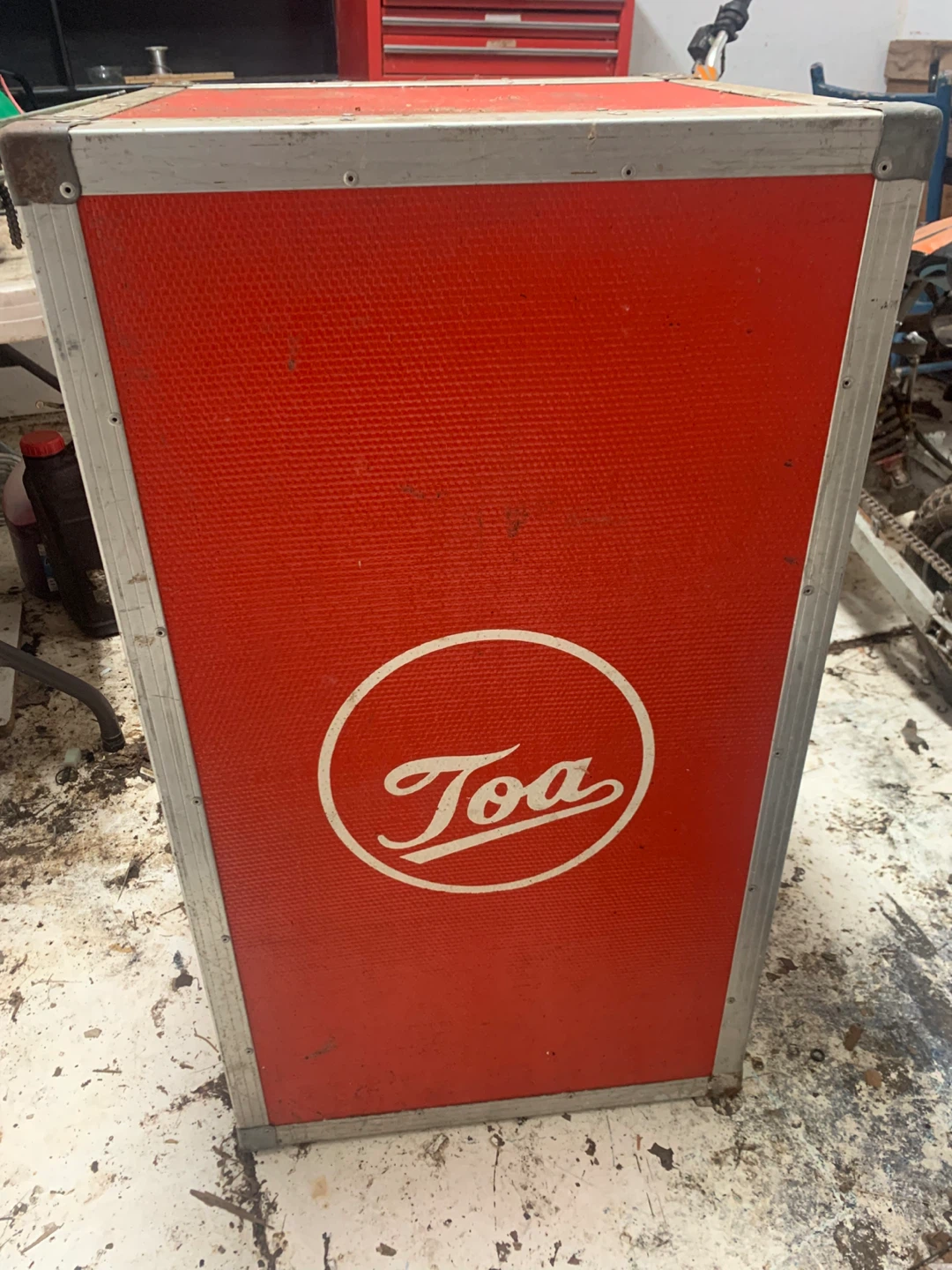 Toa Red Instrument Road Case