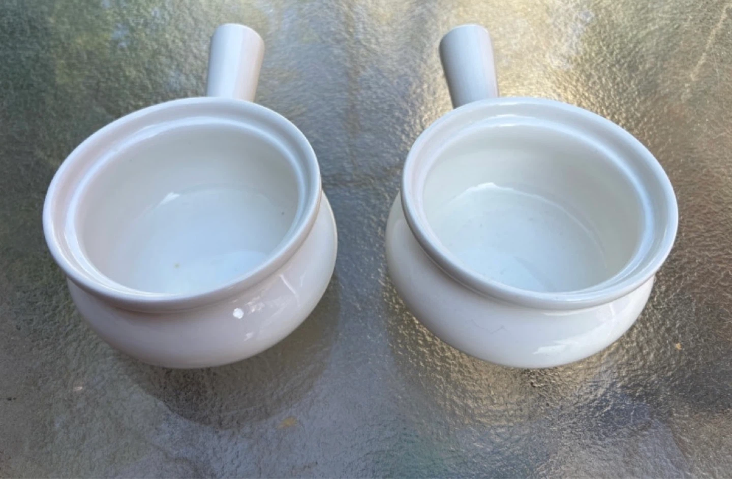 White Ceramic Soup Bowls with Handle - photo 3