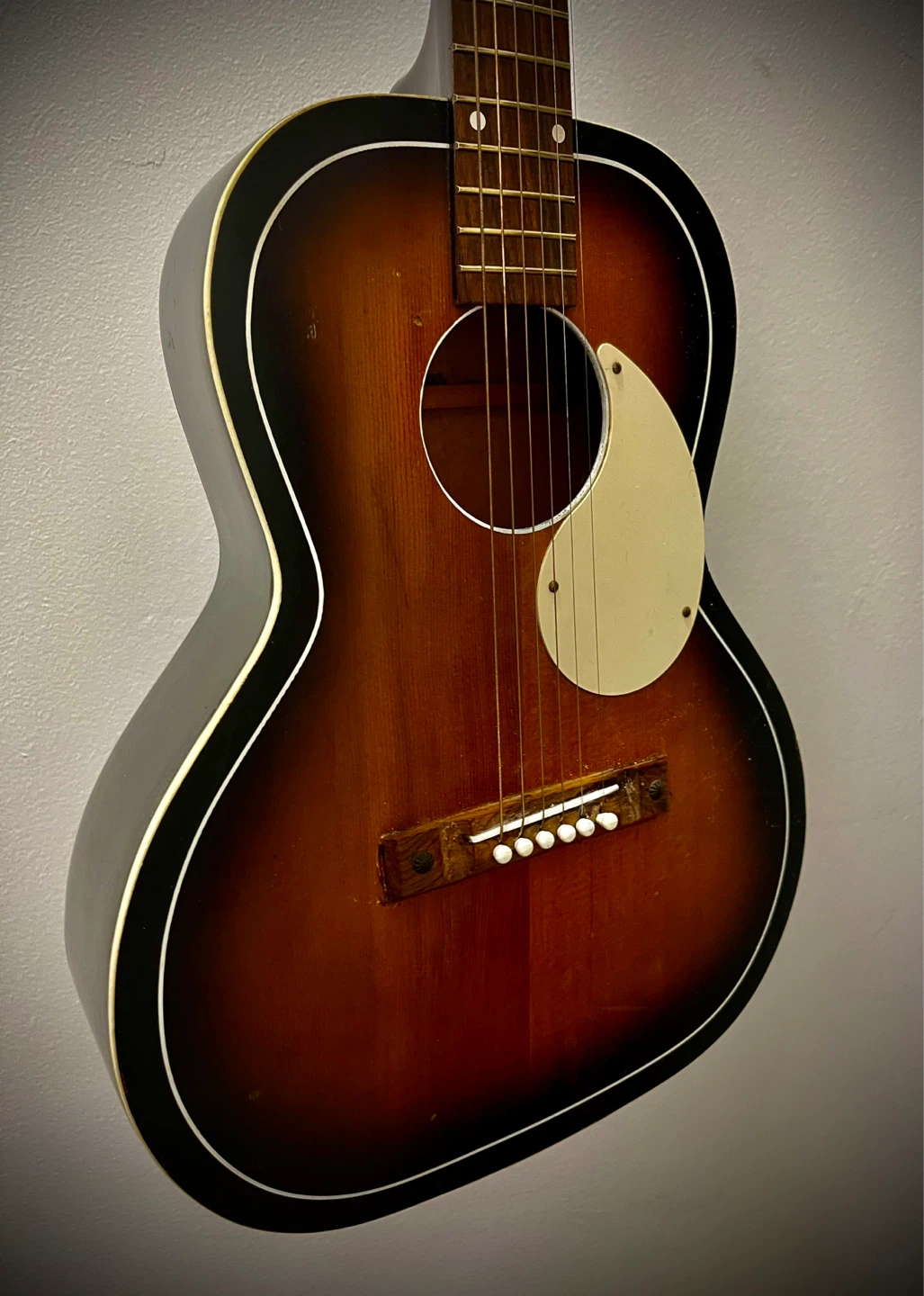 Vintage KAY Acoustic Guitar Sunburst (1950s-60s, USA made) - photo 5