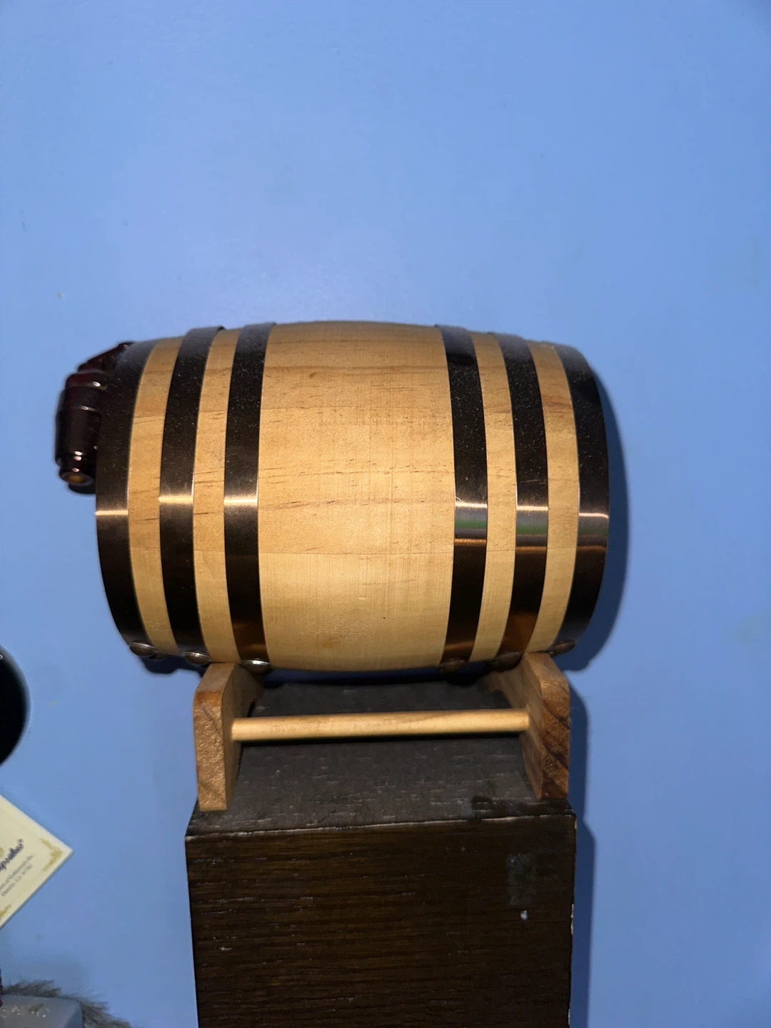 Mini Wooden Barrel Display