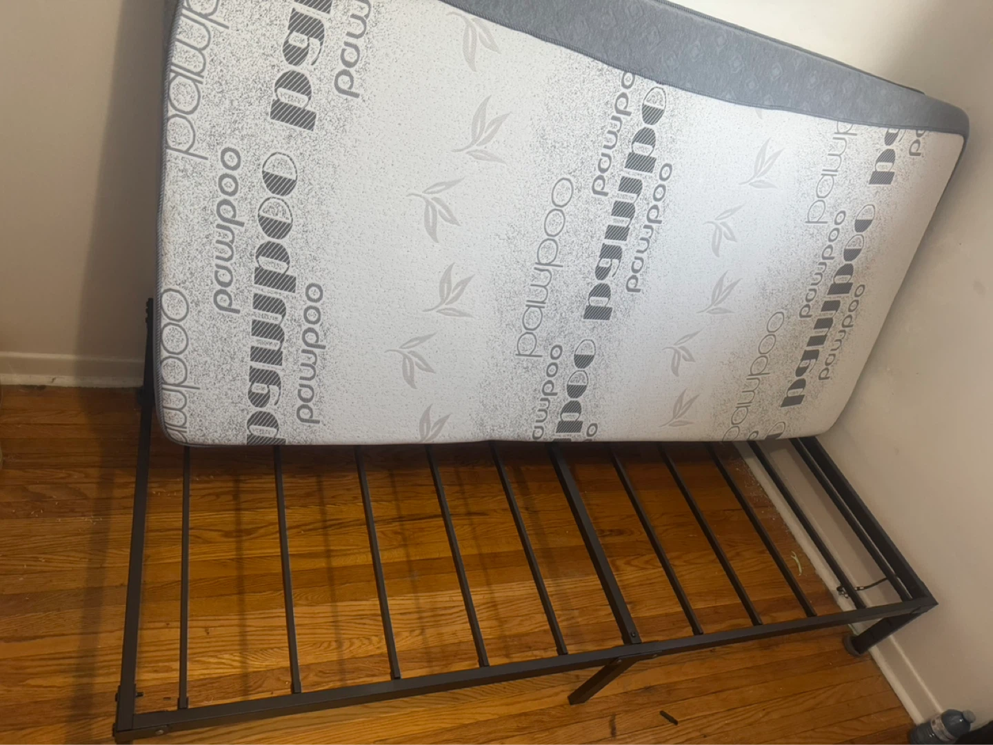 Bamboo Mattress and Metal Bed Frame
