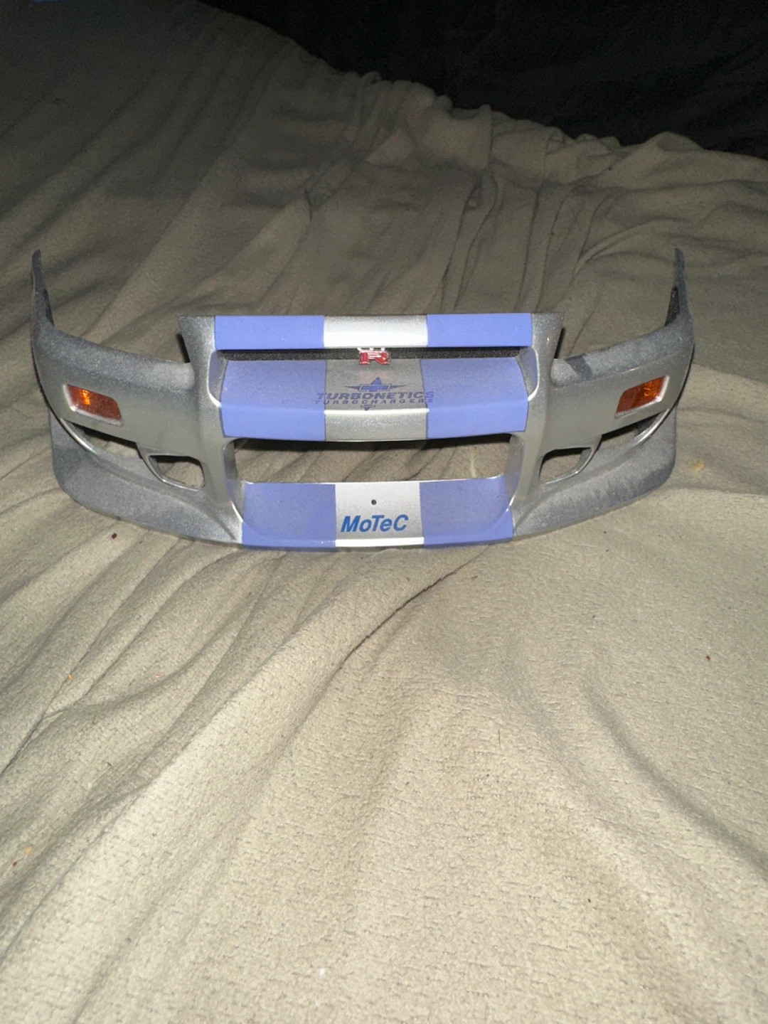 RC Car Front Bumper - Silver/Blue - photo 2