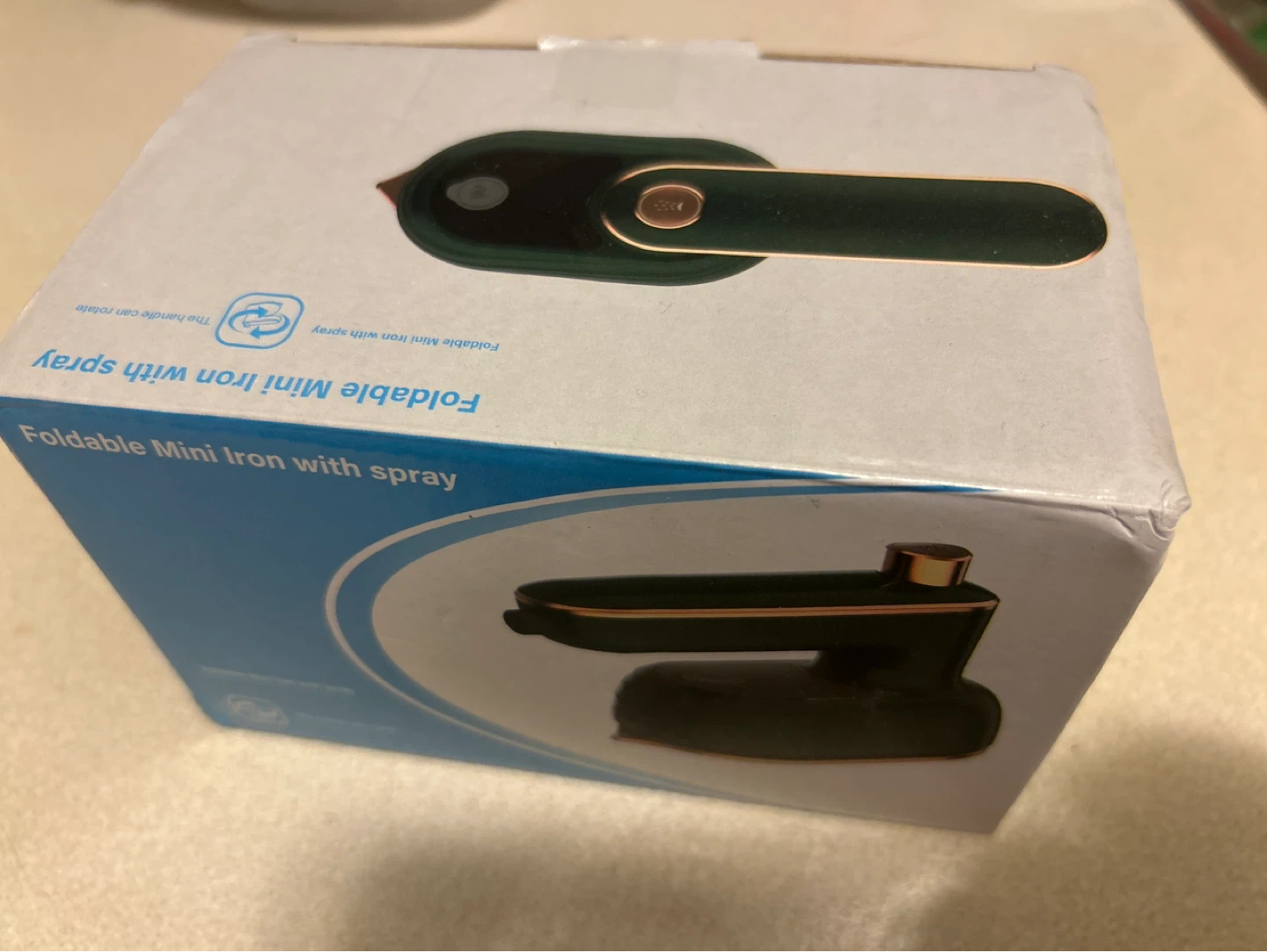 Foldable Mini Iron with Spray