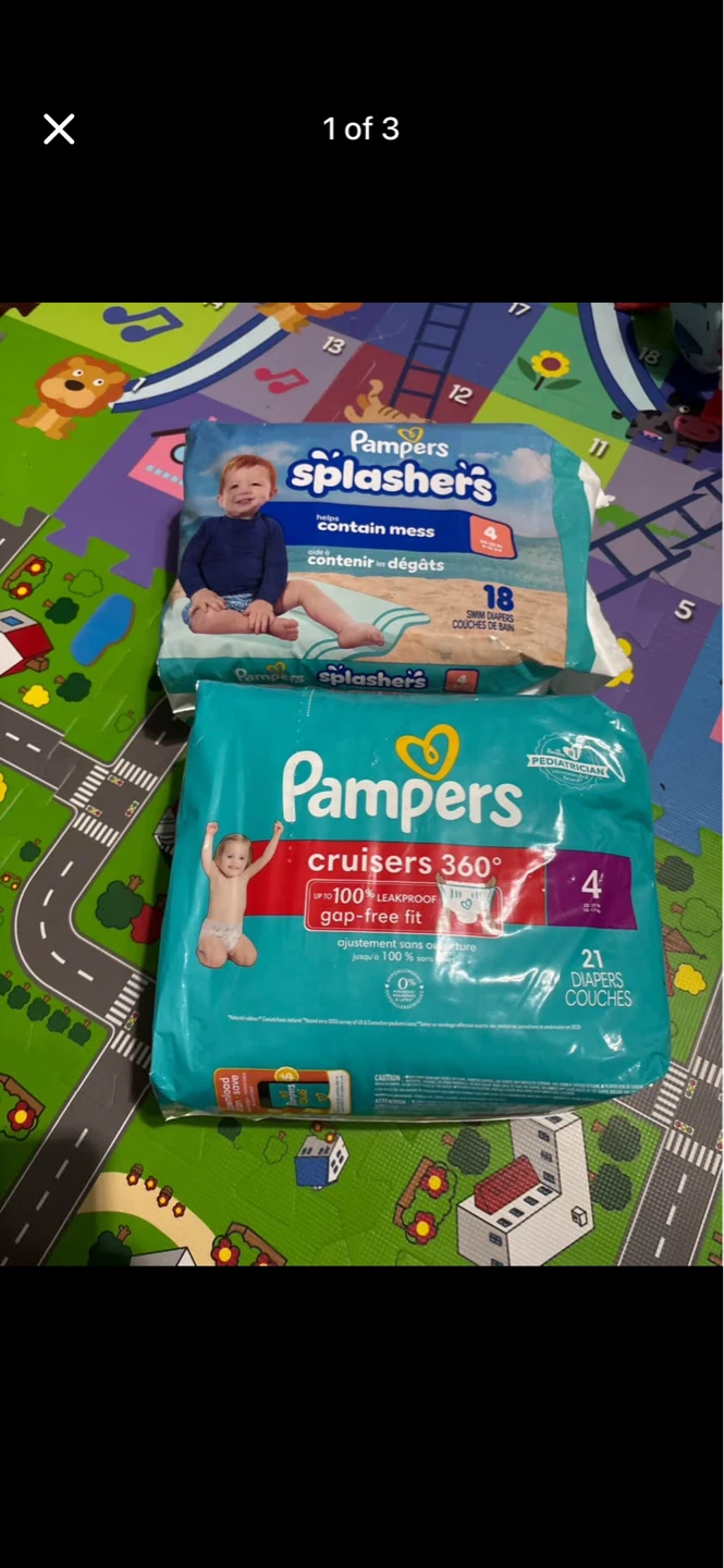 Pampers Diapers Size 4 + Swim diapers