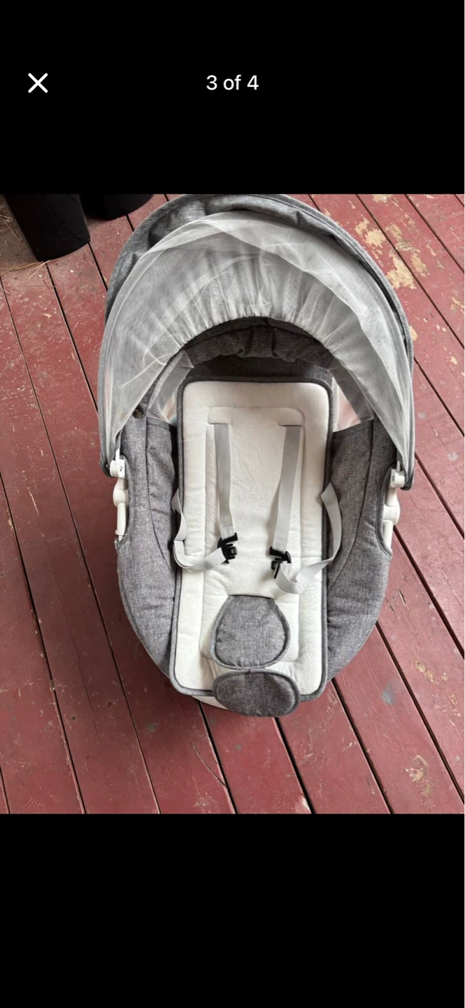 Grey Baby Swing with Canopy - photo 3