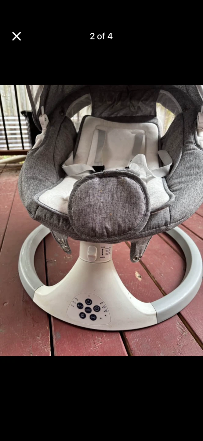 Grey Baby Swing with Canopy - photo 2