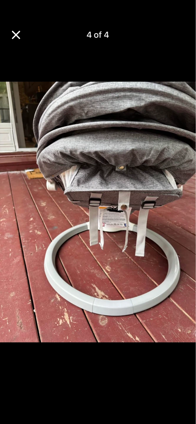 Grey Baby Swing with Canopy - photo 4