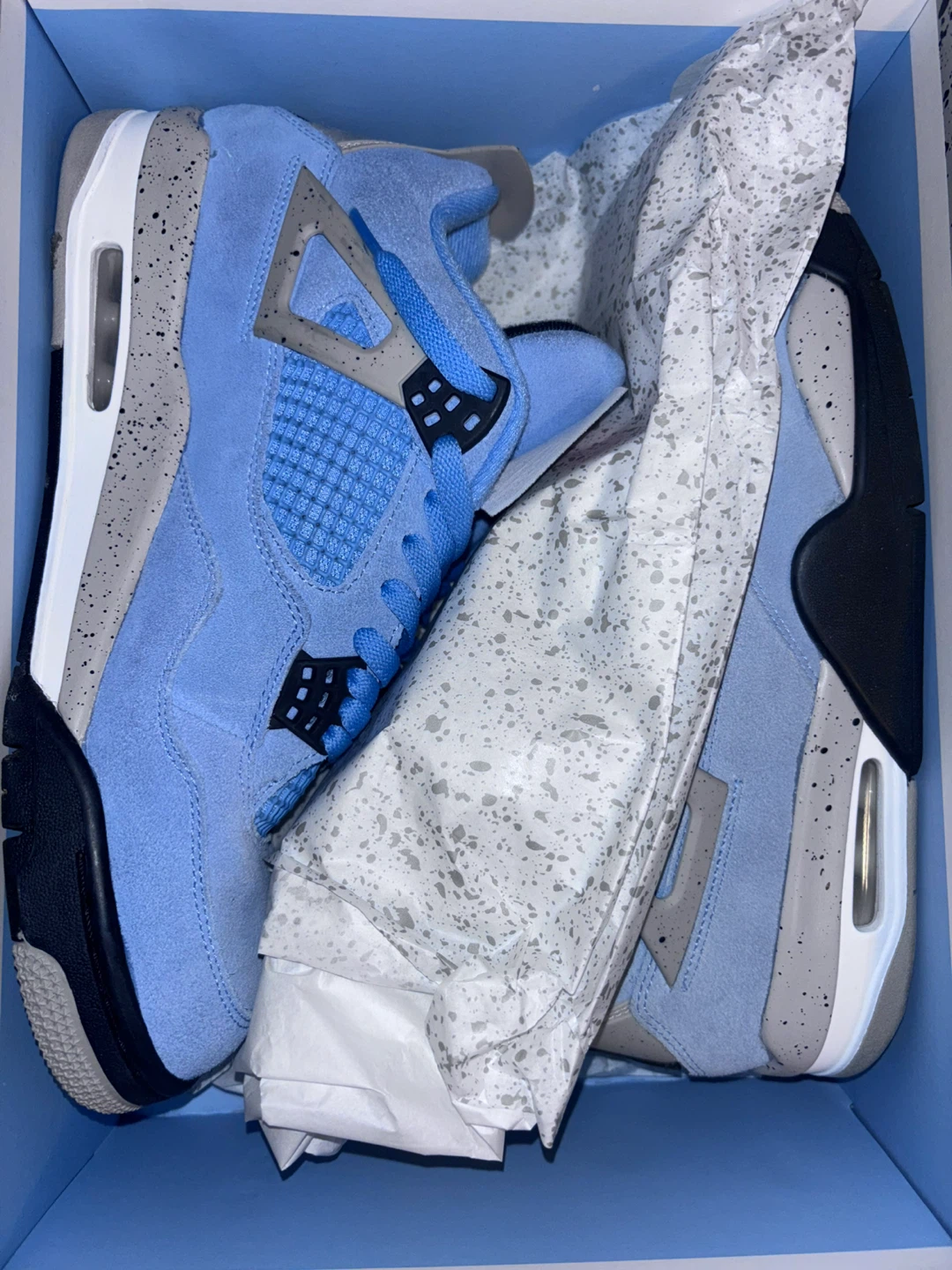 Air Jordan 4 Retro University Blue/Black Size 10.5 - photo 4