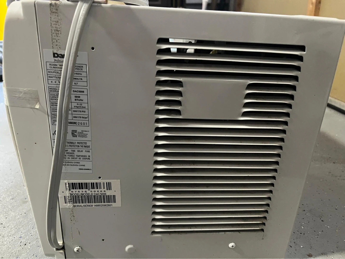 Danby DAC5006 5000 BTU Window Air Conditioner - photo 4
