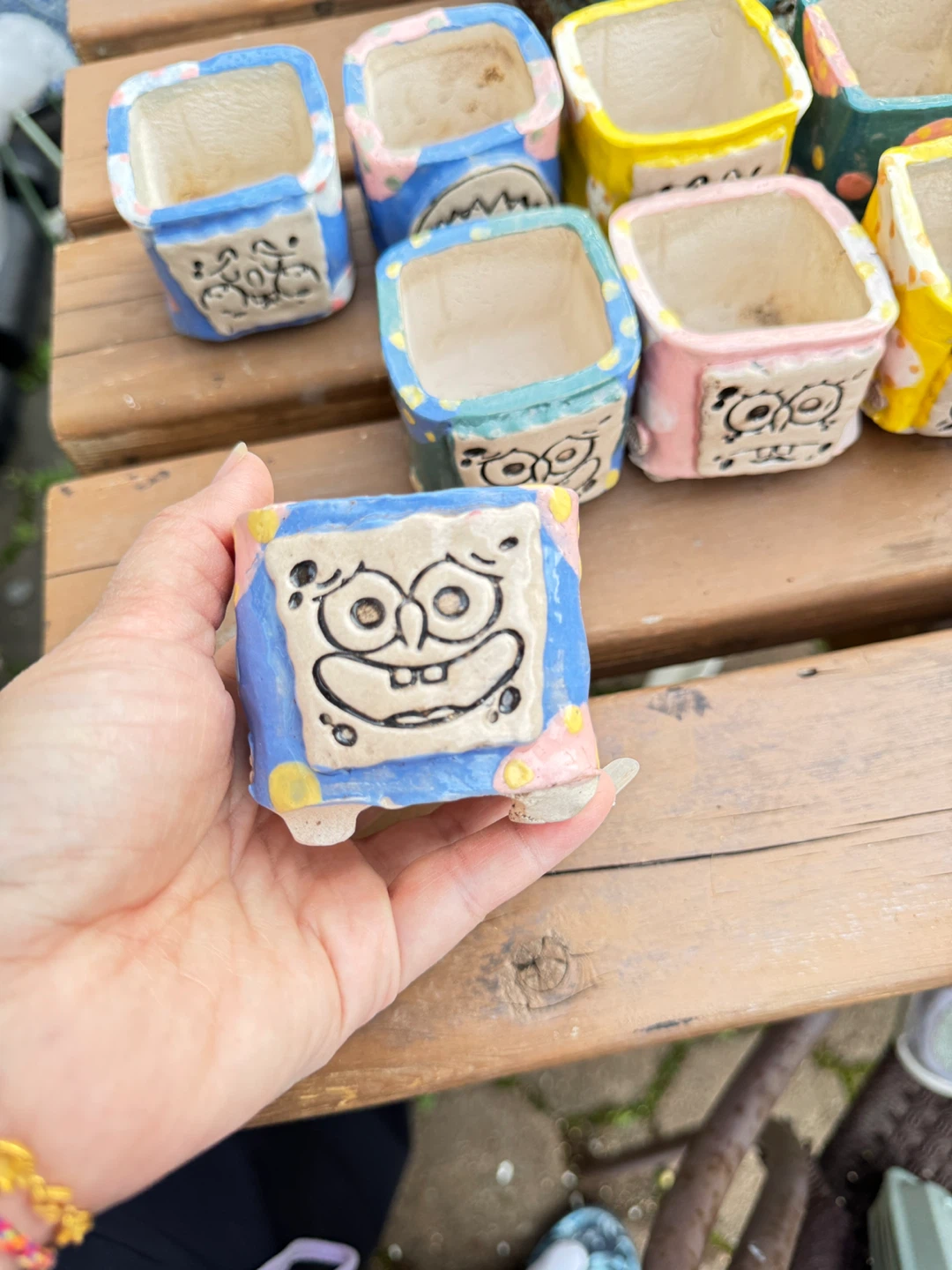 Spongebob Ceramic Planters set - photo 3