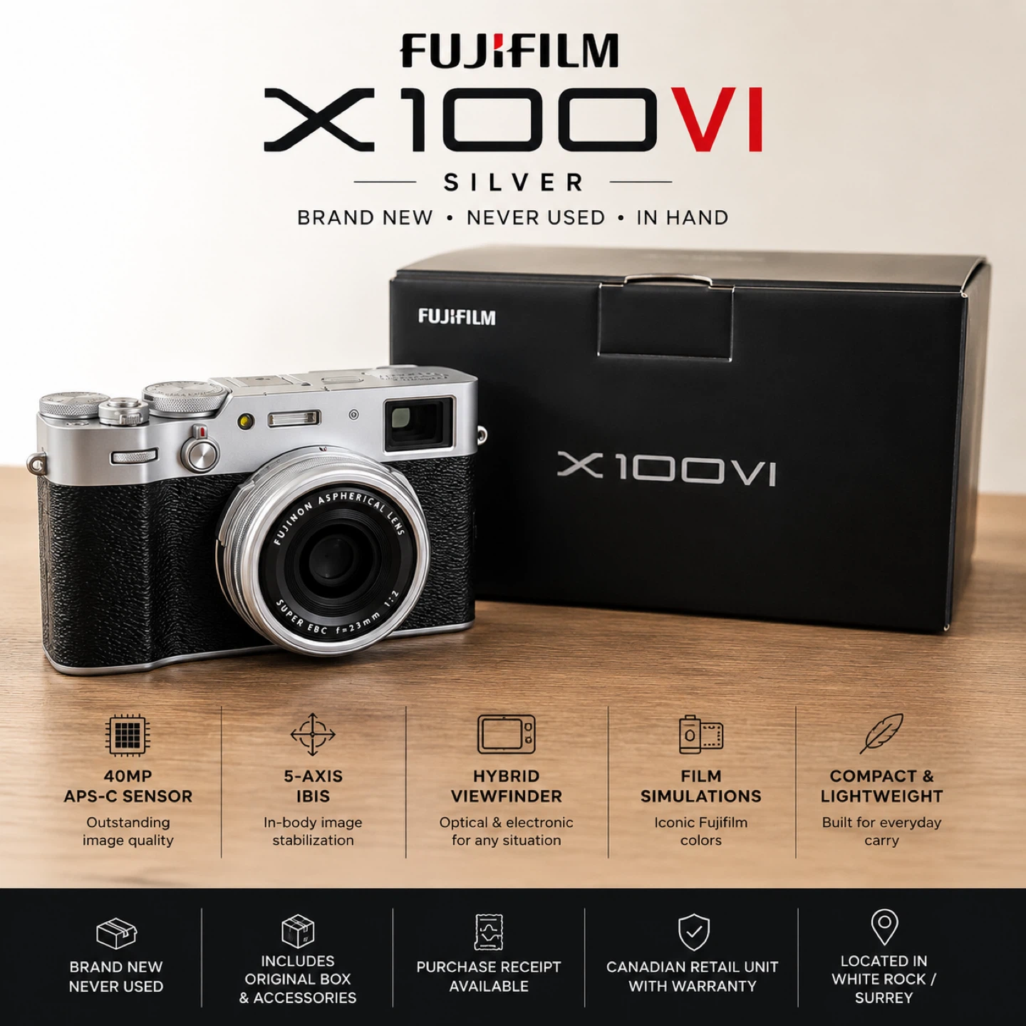 Fujifilm X100VI Silver