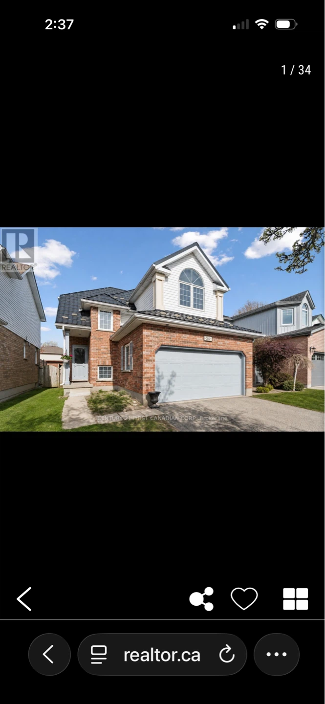 34 Waxwing Crescent Guelph ON Floor Plan