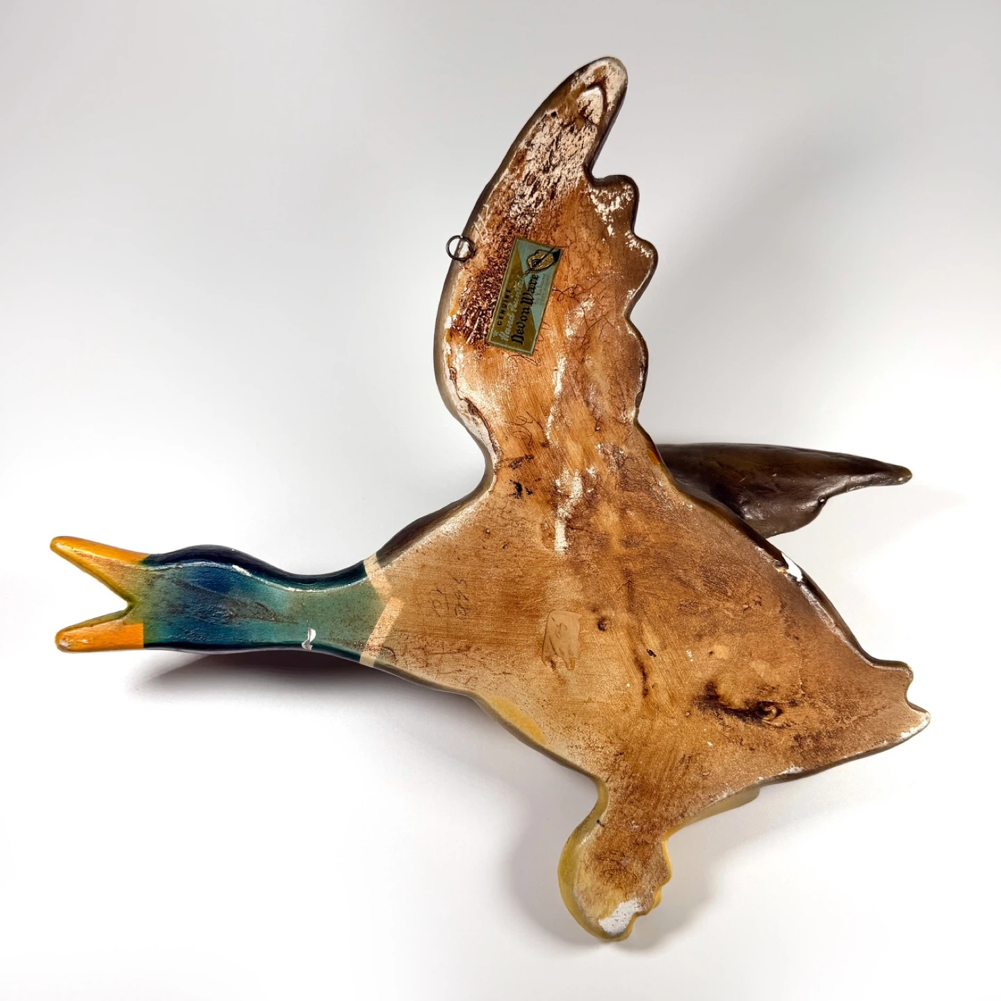 Large Vintage Plaster Wall Duck - photo 2