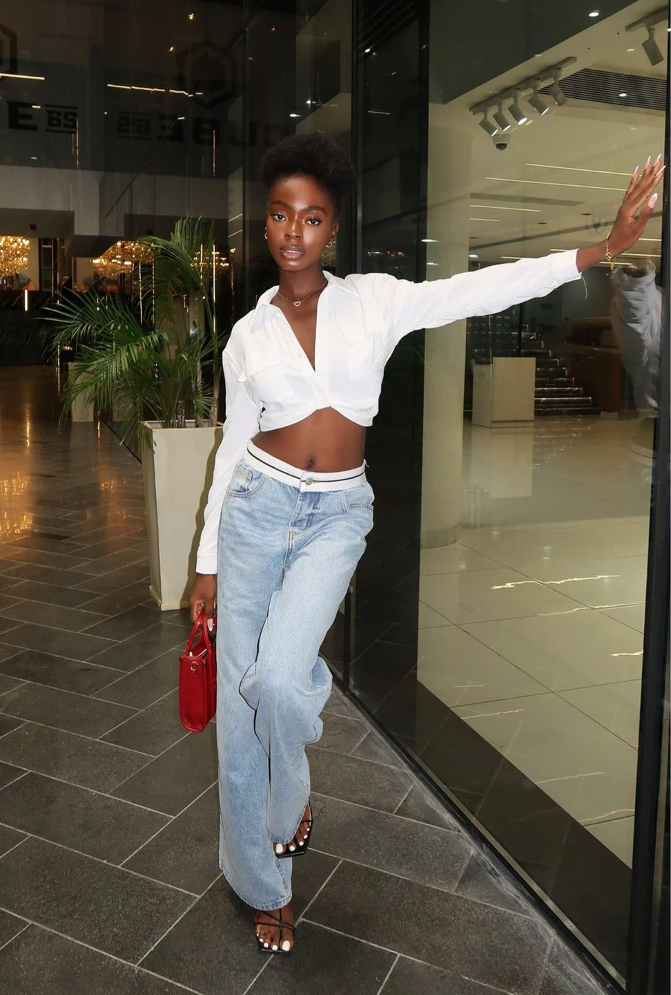 Light Wash Wide Leg Jeans