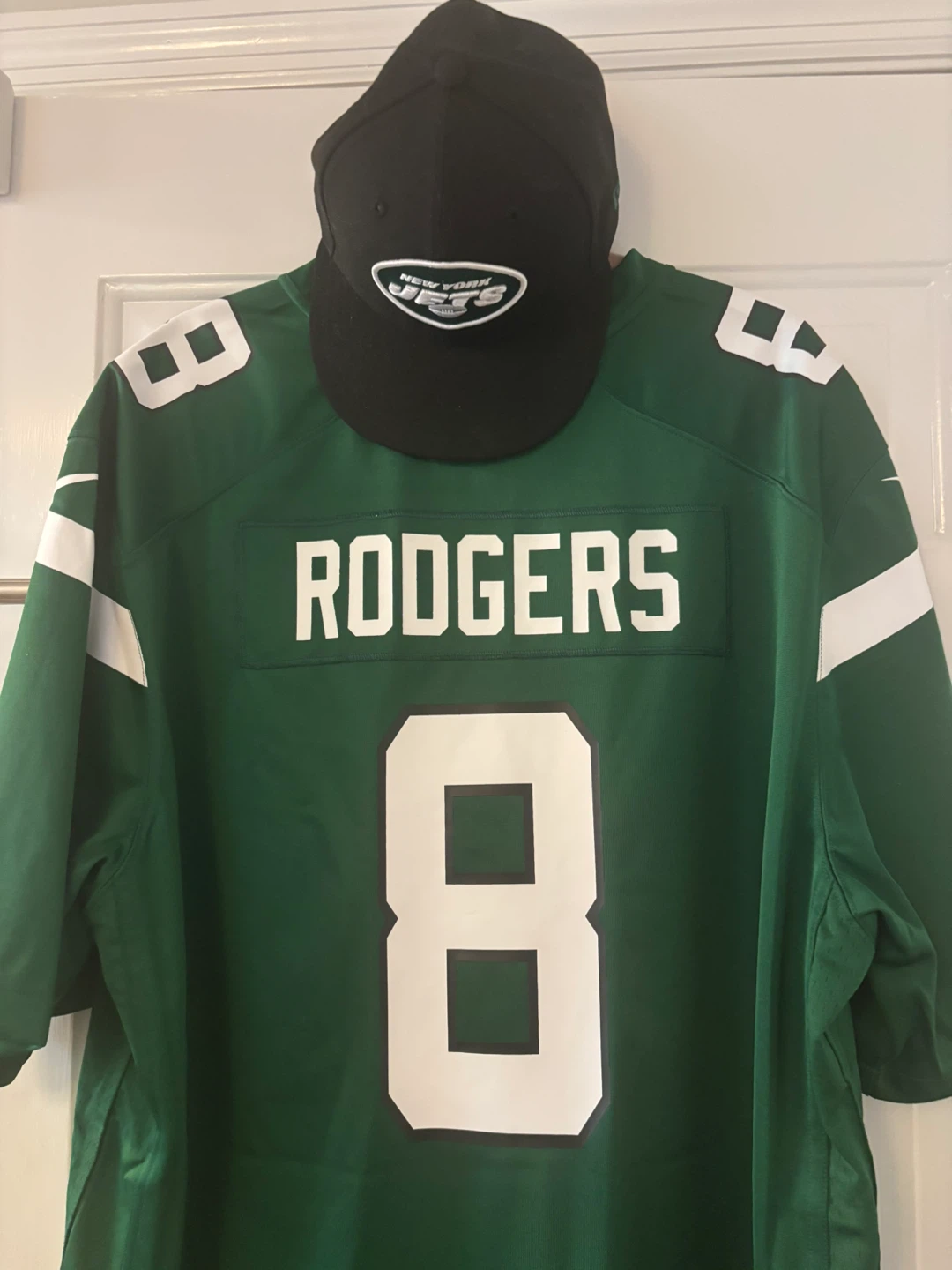 Nike New York Jets Aaron Rodgers #8 NFL Jersey XXL - photo 3