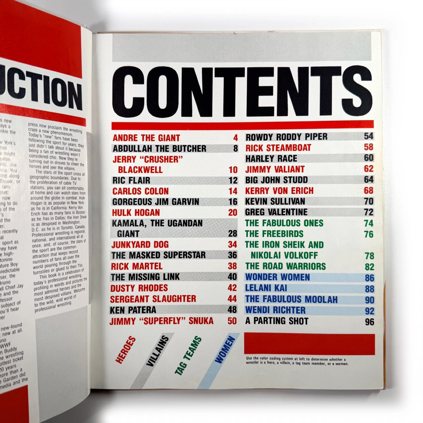 1985 Wrestling Heroes & Villains Book - photo 2