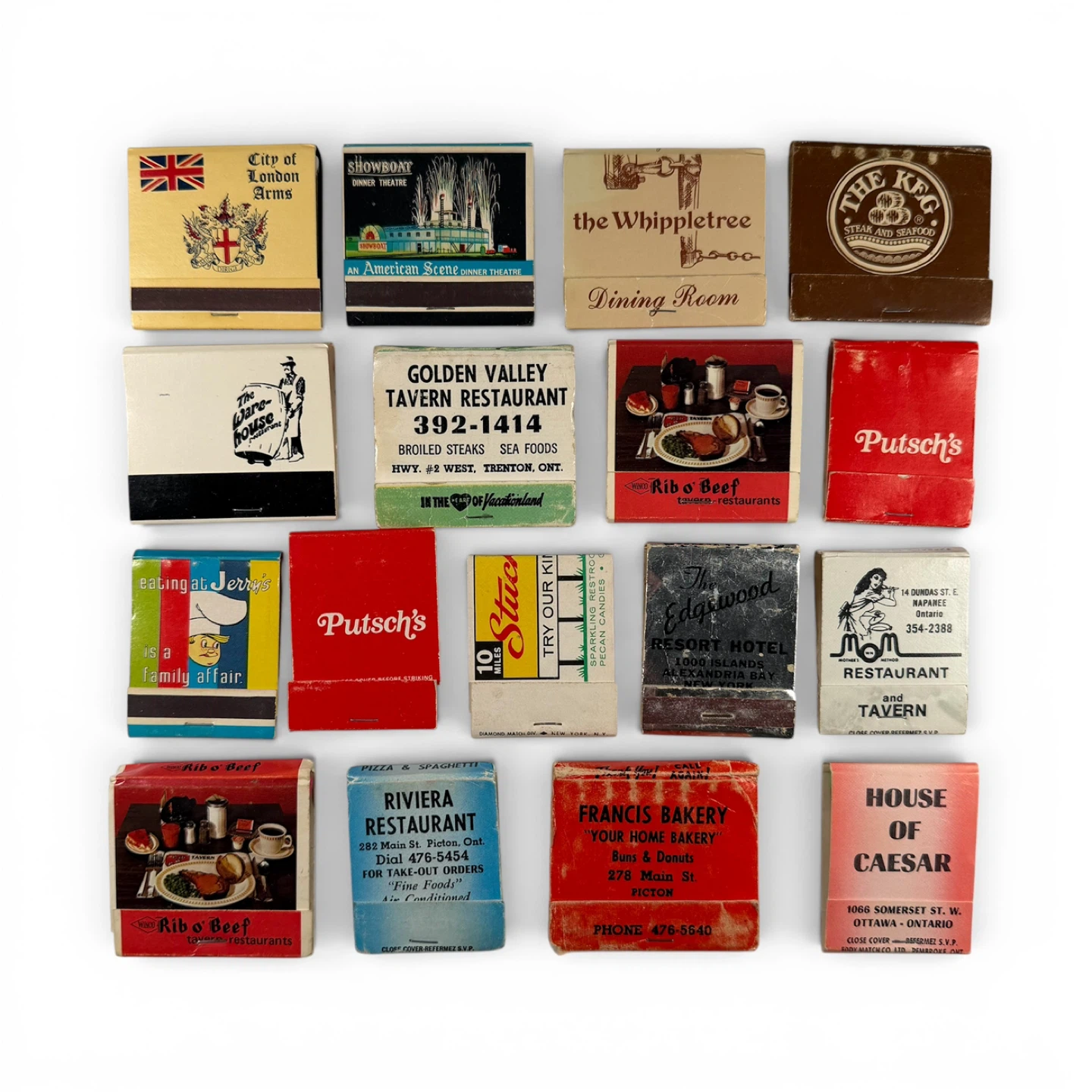 Vintage Cast Iron Match Holder + 17x Vintage Matchbooks - photo 4
