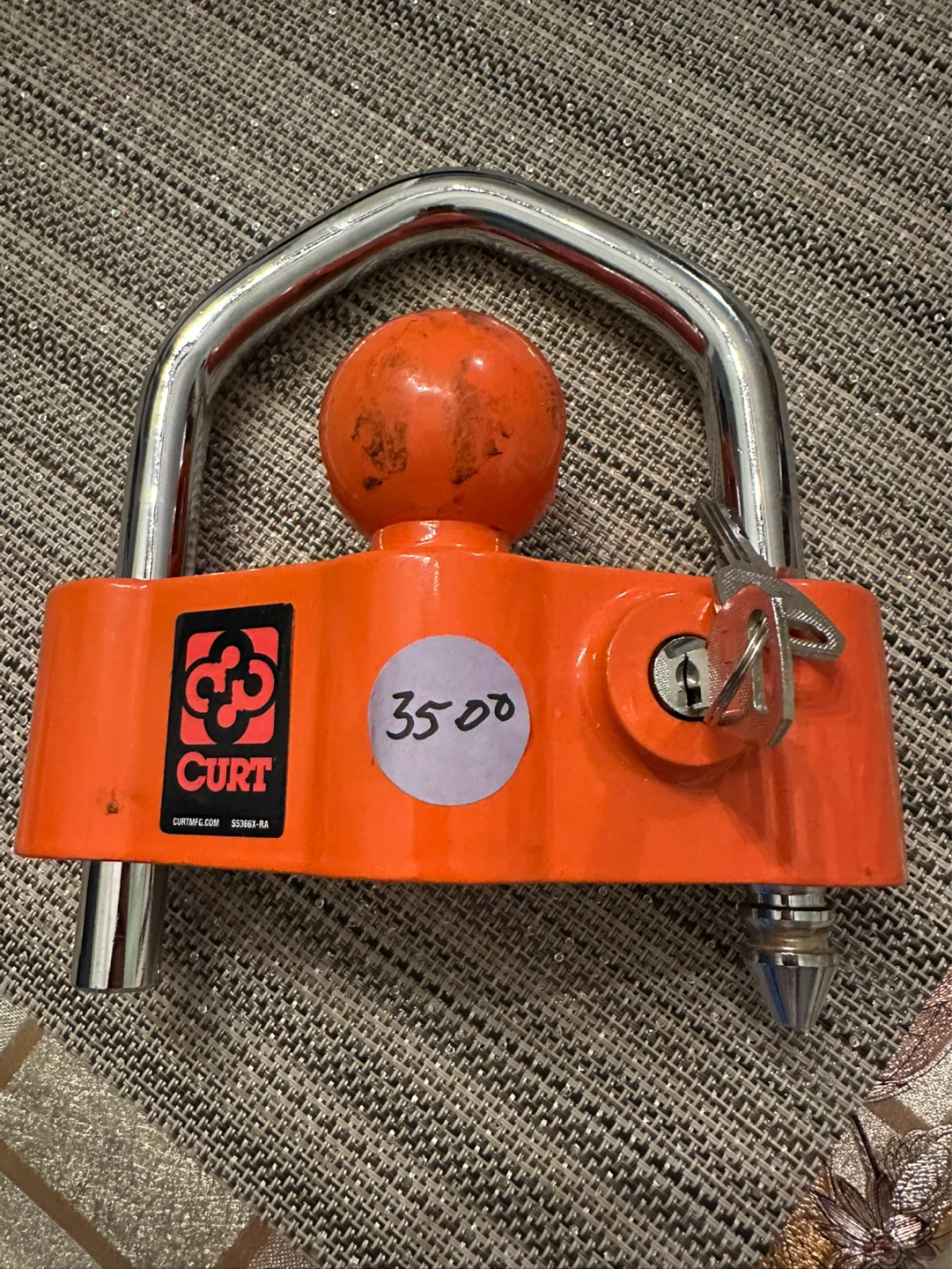 CURT Trailer Hitch Coupler Lock