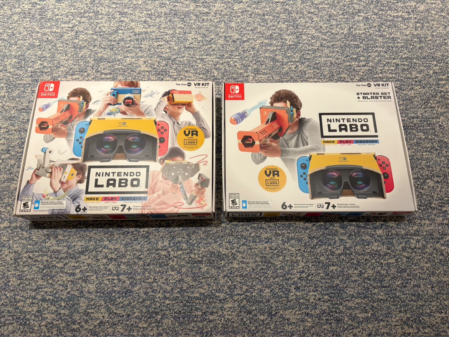 Nintendo Labo VR Kit & Starter Set + Blaster Cardboard Toy-Cons
