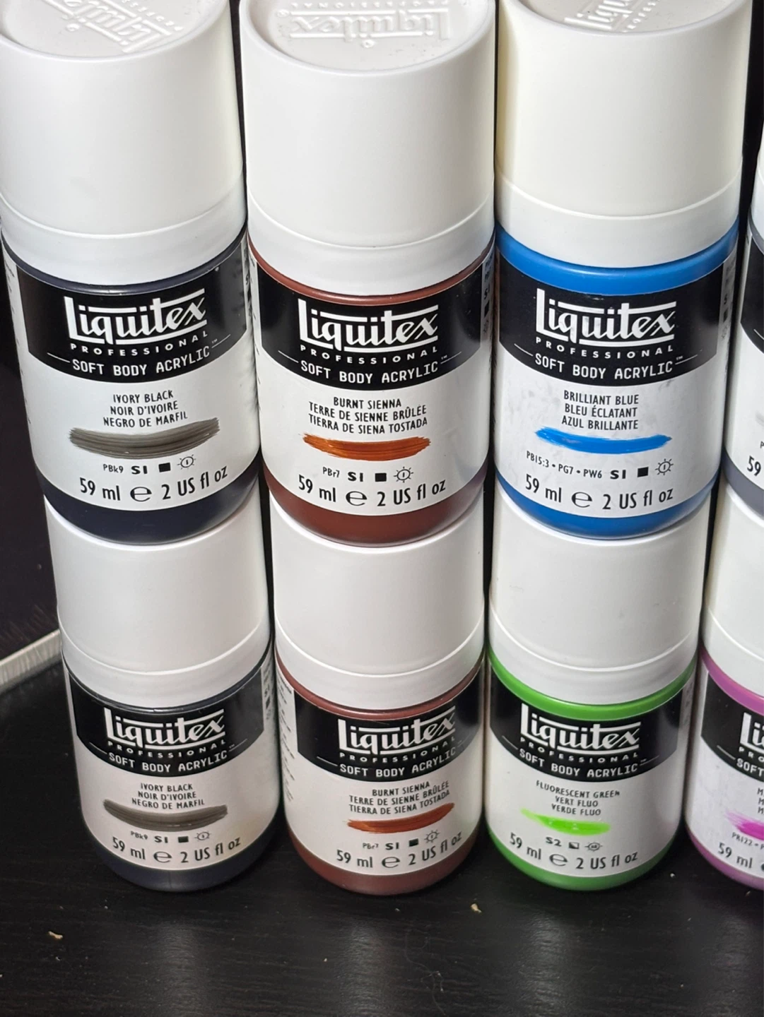 Liquitex® Professional Soft Body Acrylic Bottles 2oz. Lot of 9 - photo 2