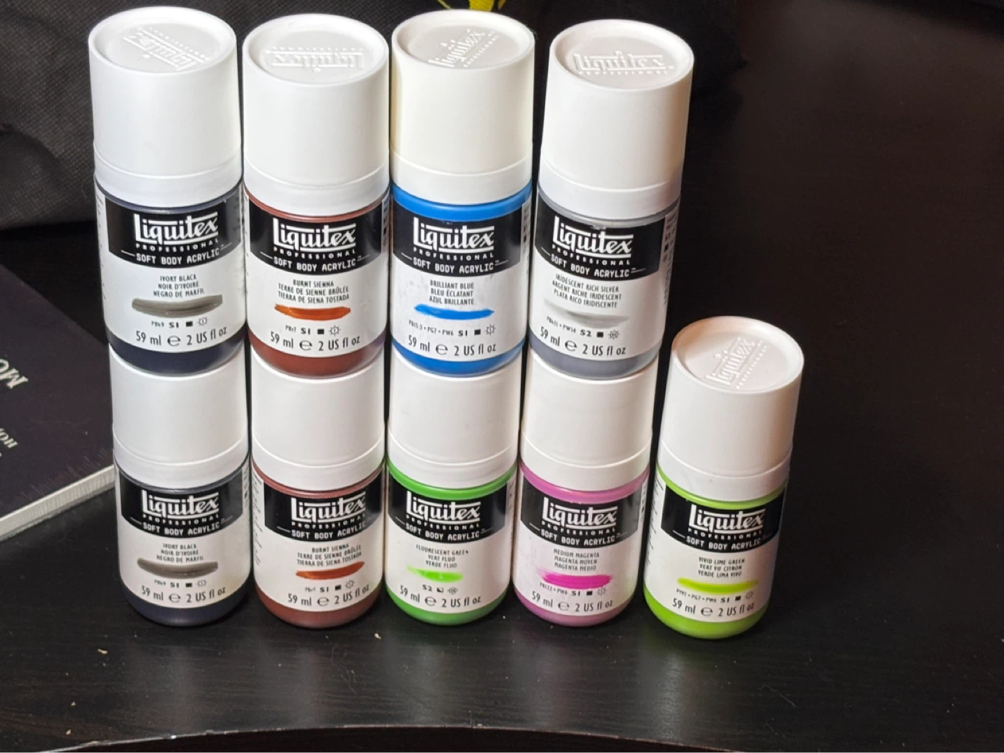 Liquitex® Professional Soft Body Acrylic Bottles 2oz. Lot of 9
