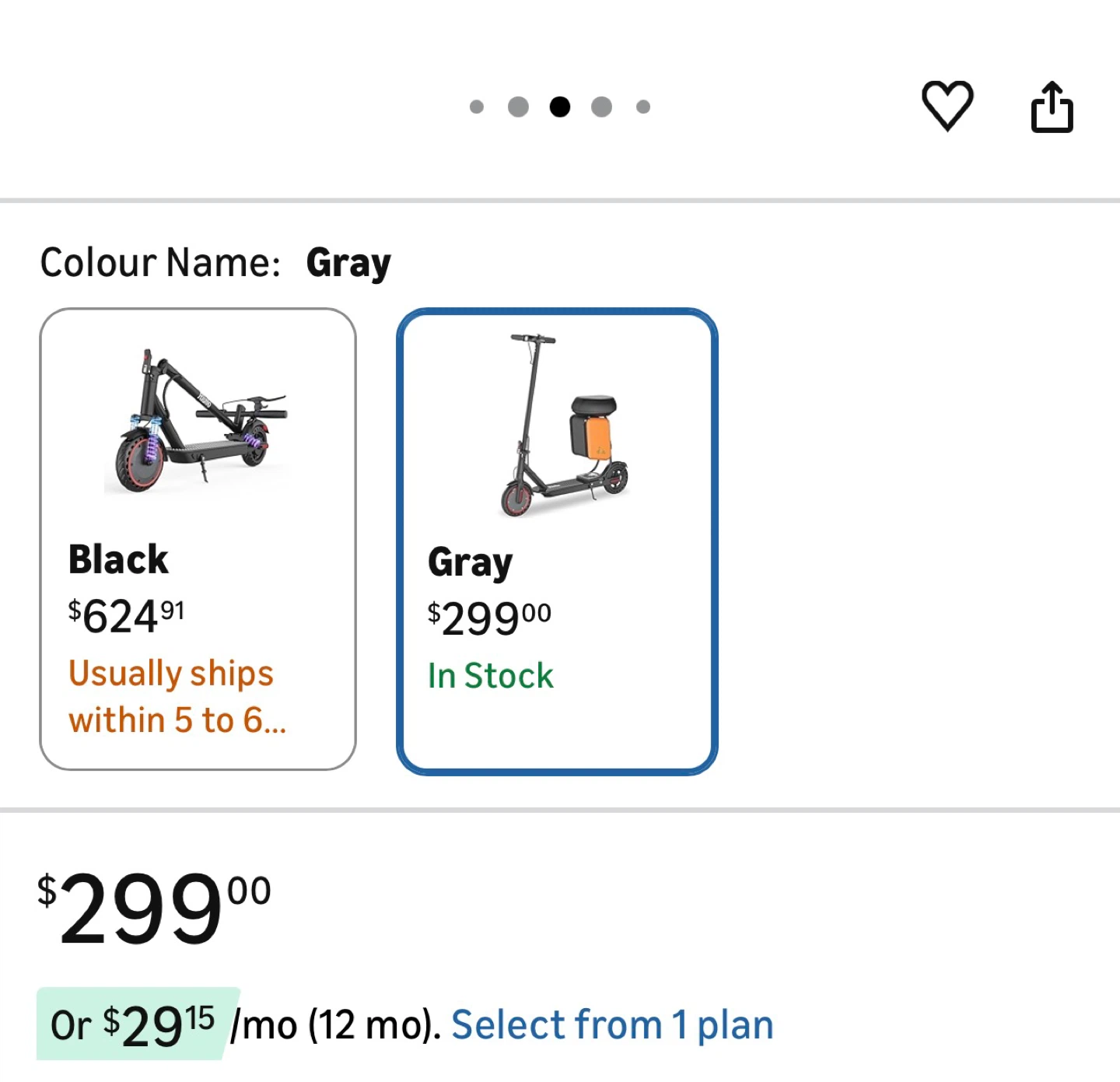 Ruiiio Electric Scooter for Adults with Seat - Gray - photo 4