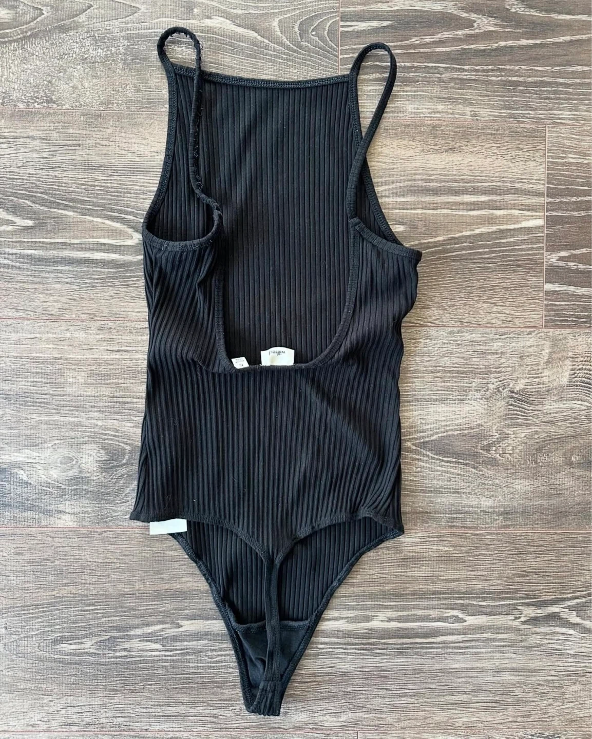Aritzia Wilfred Black Ribbed Bodysuit - XS - photo 2