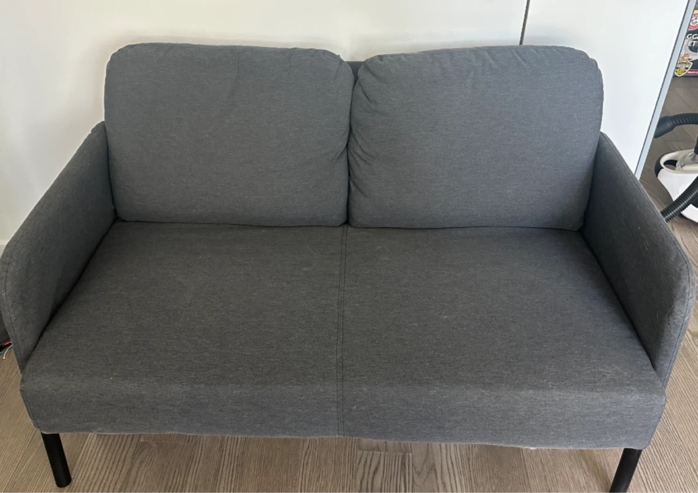IKEA GLÖSTAD Loveseat - Knisa Dark Gray - photo 2