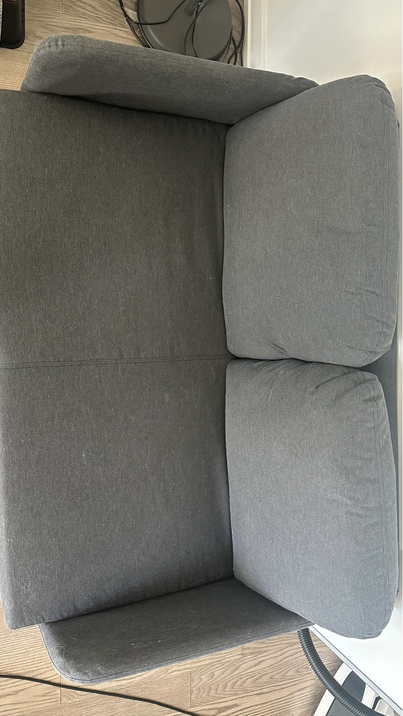 IKEA GLÖSTAD Loveseat - Knisa Dark Gray - photo 3