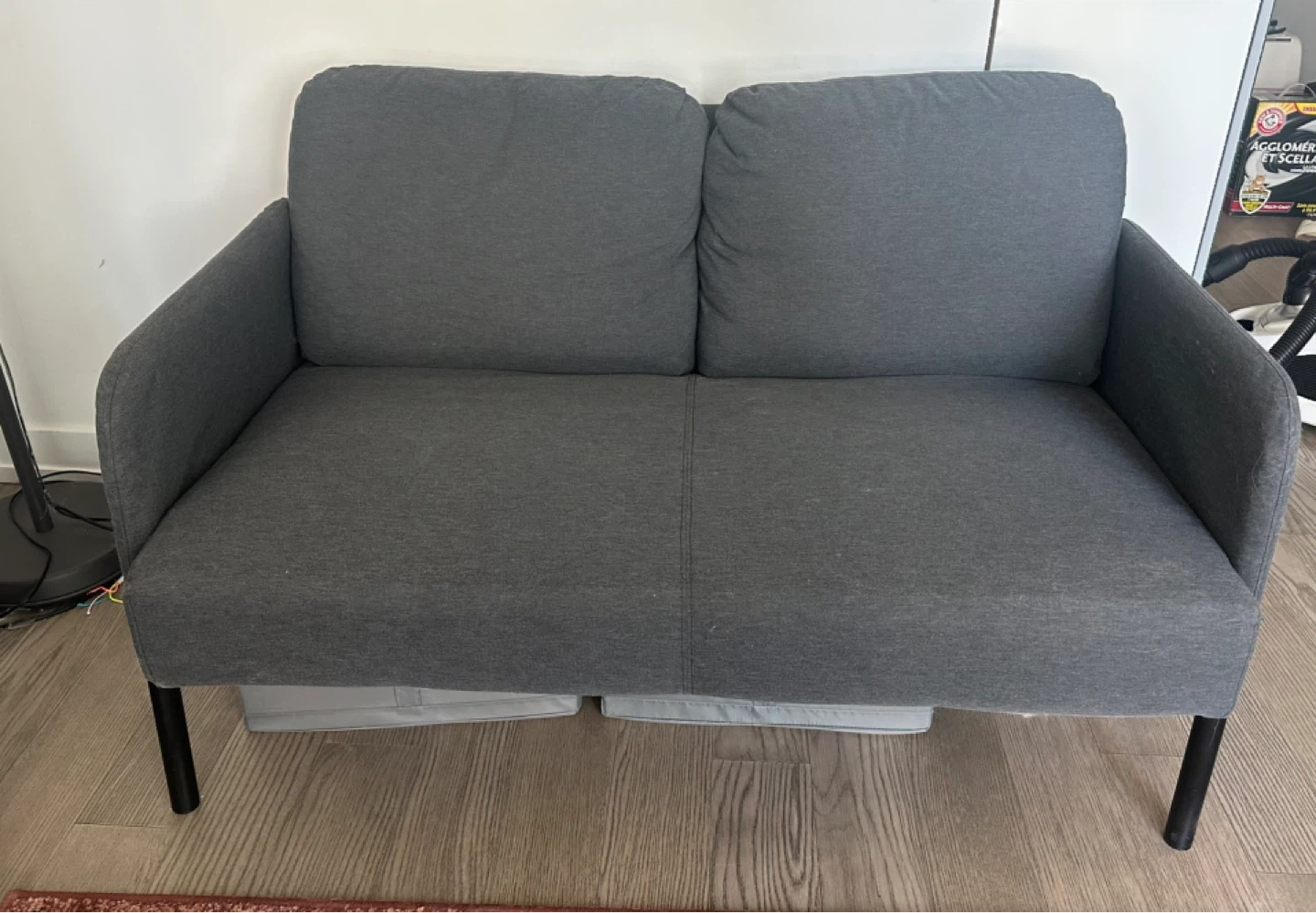 IKEA GLÖSTAD Loveseat - Knisa Dark Gray - photo 5