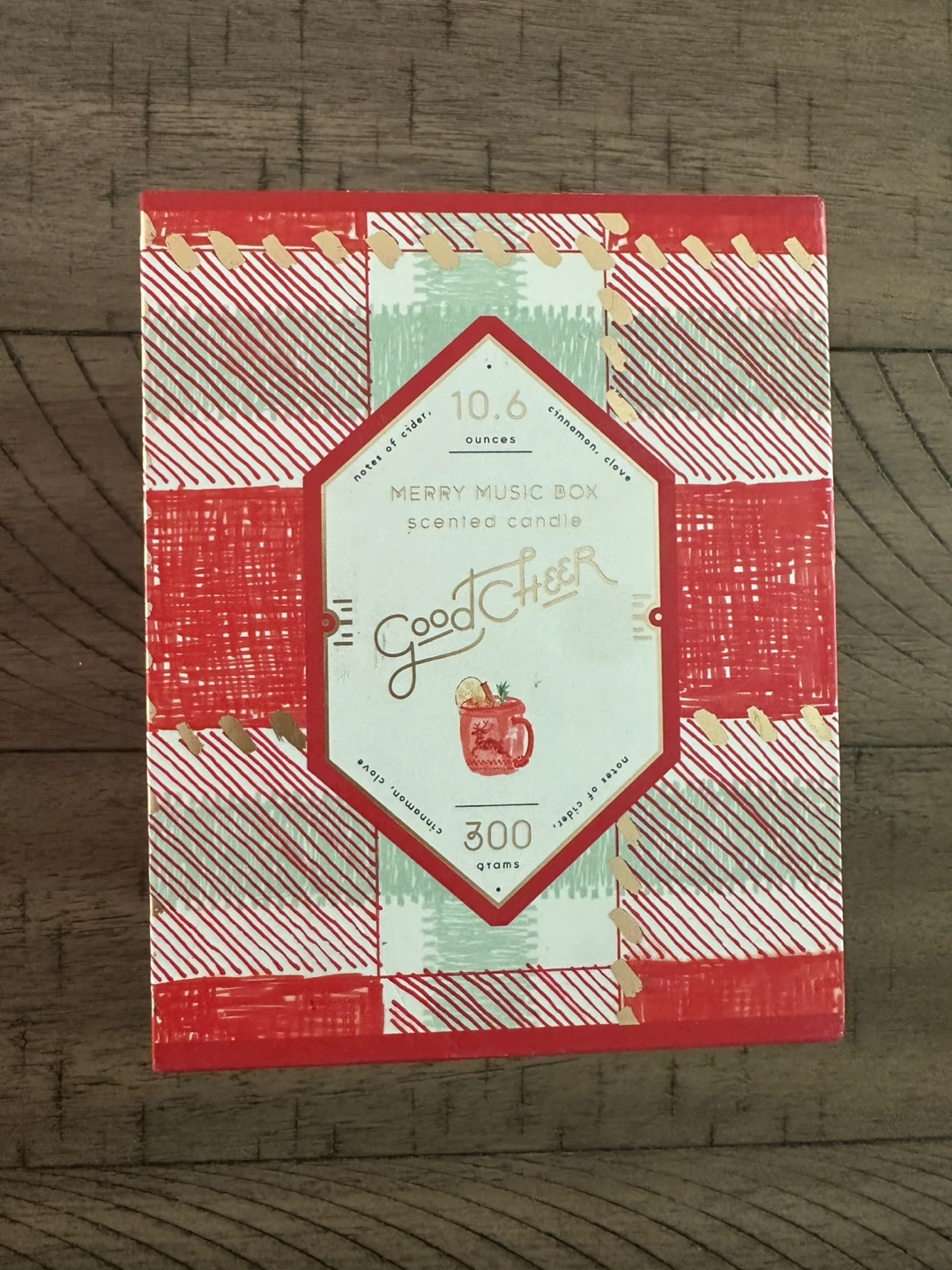 New Good Cheer Merry Music Box Scented Candle