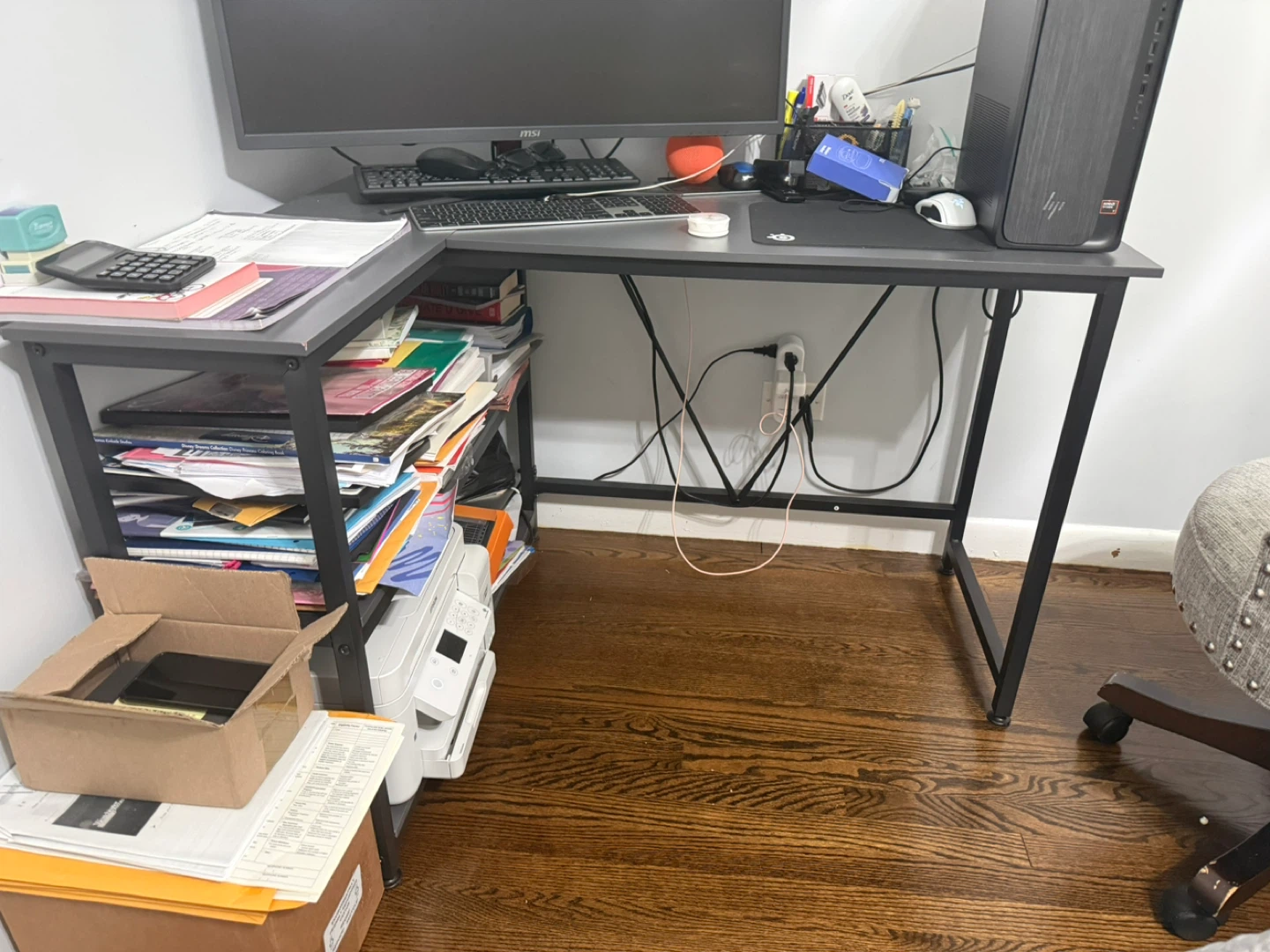 L-Shaped Corner Desk - photo 2