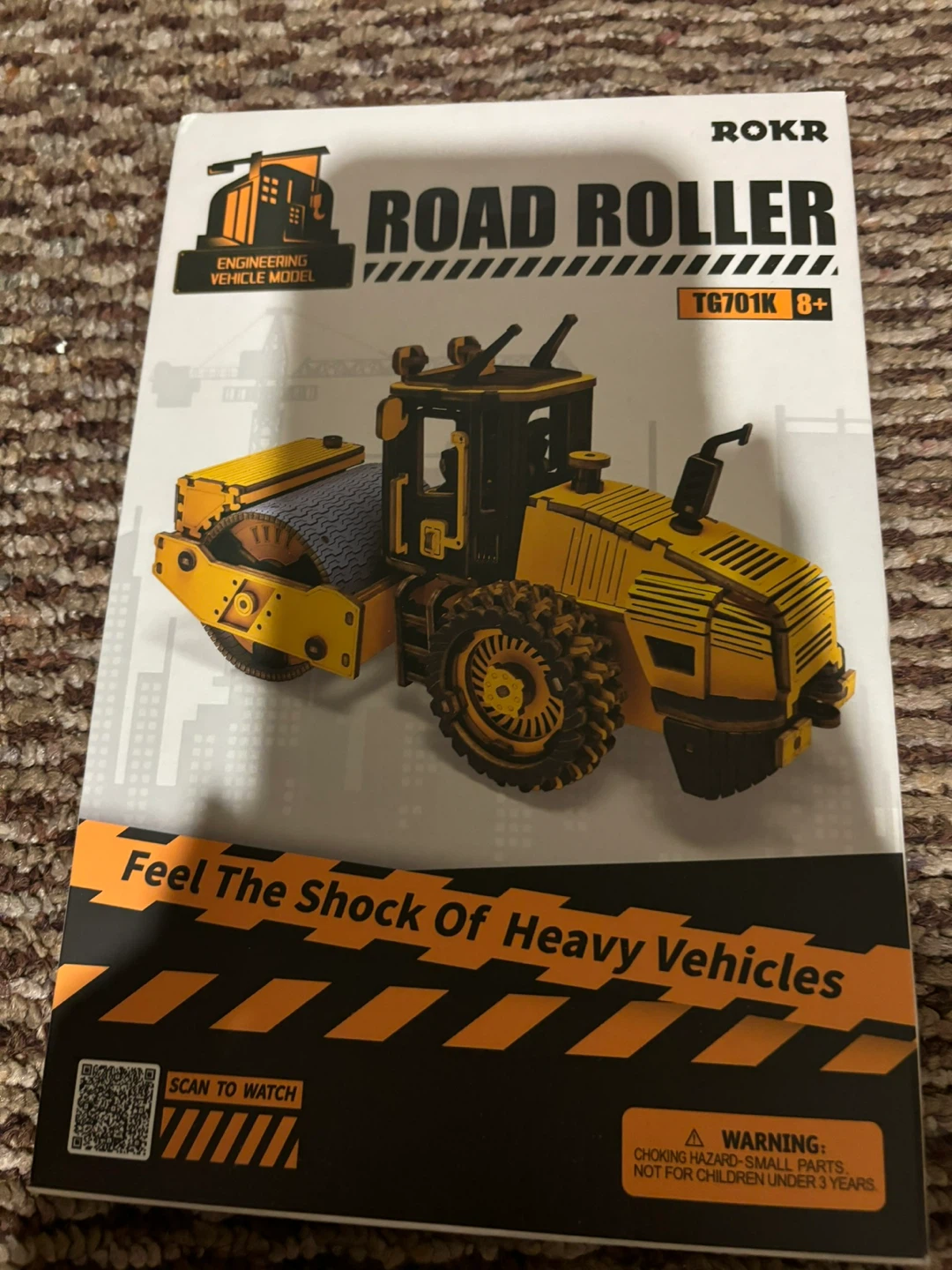 ROKR Road Roller TG701K Engineering Vehicle Model Kit