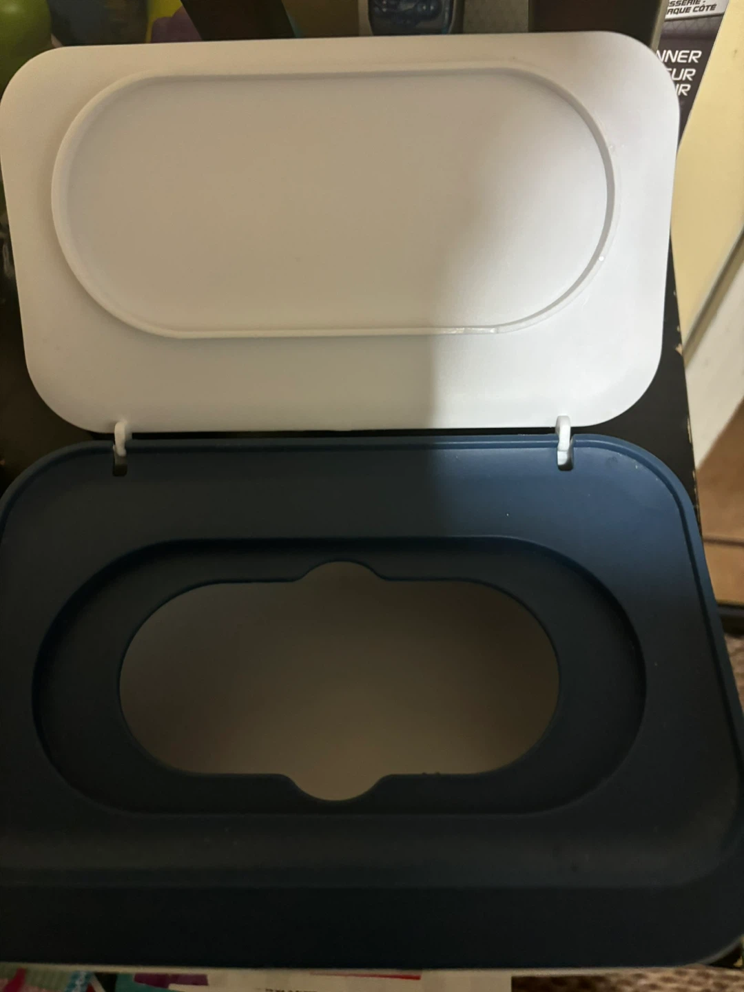 White and Blue Wipes Dispenser Box - photo 2