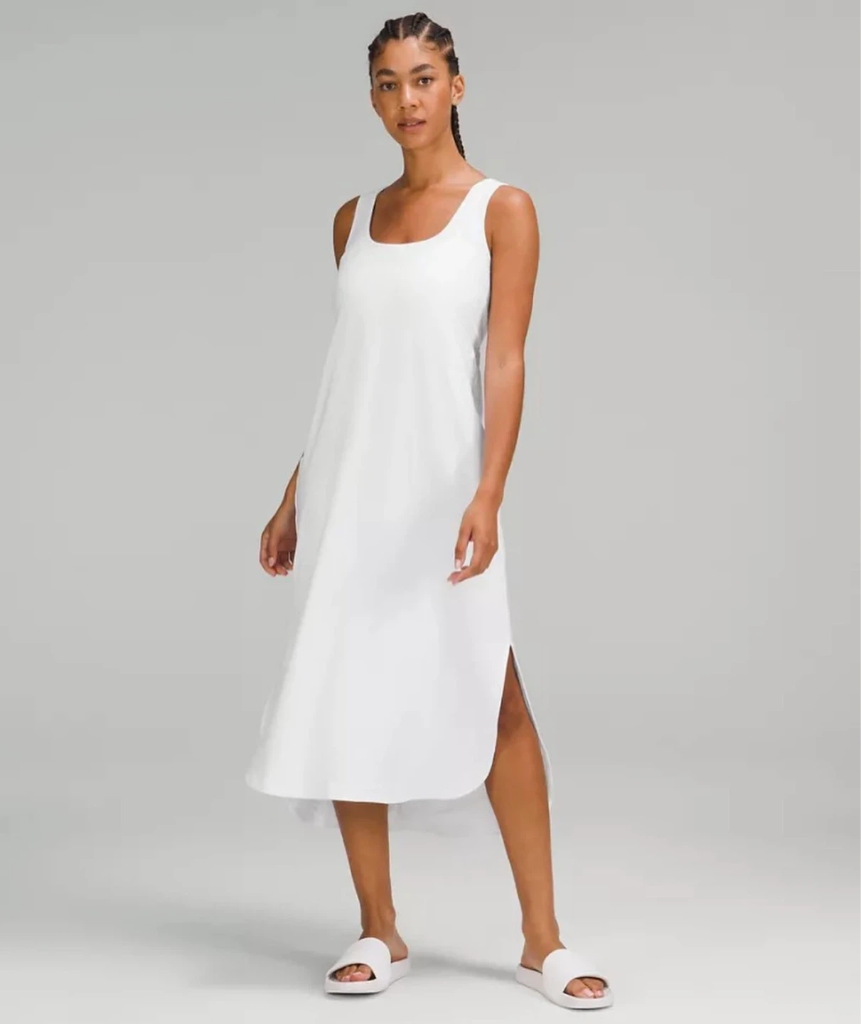Lululemon Pima cotton White Sleeveless Maxi Dress size 6