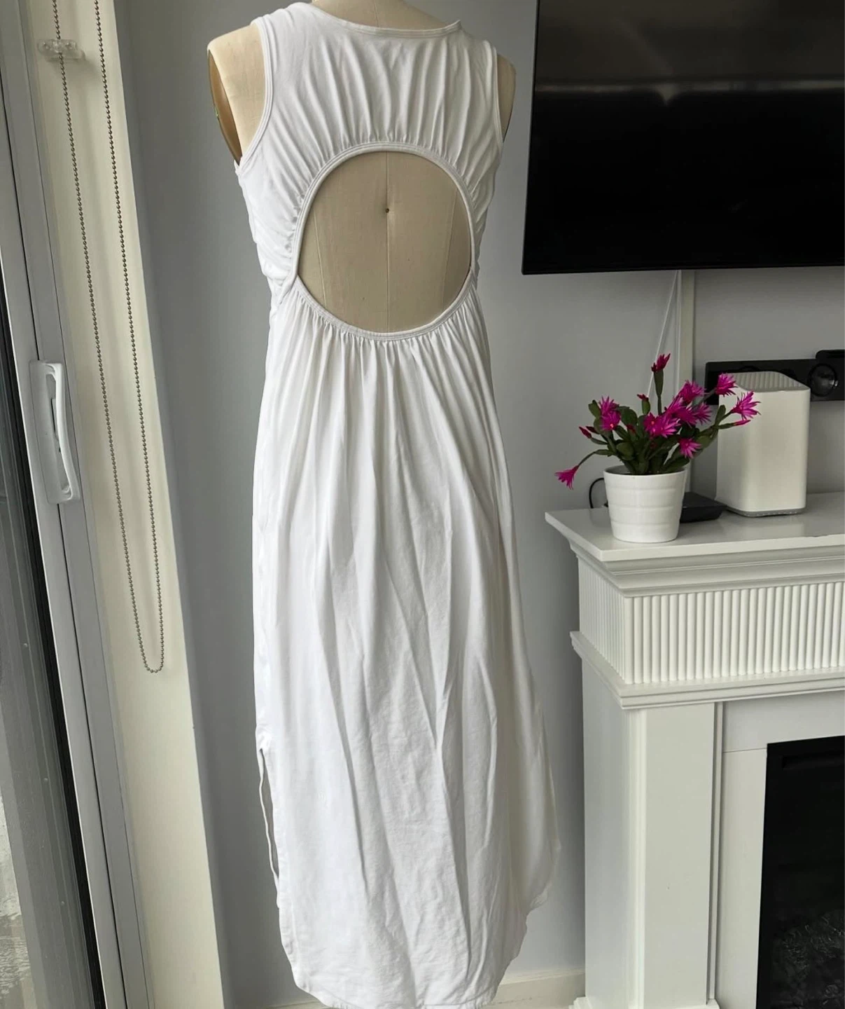 Lululemon Pima cotton White Sleeveless Maxi Dress size 6 - photo 3