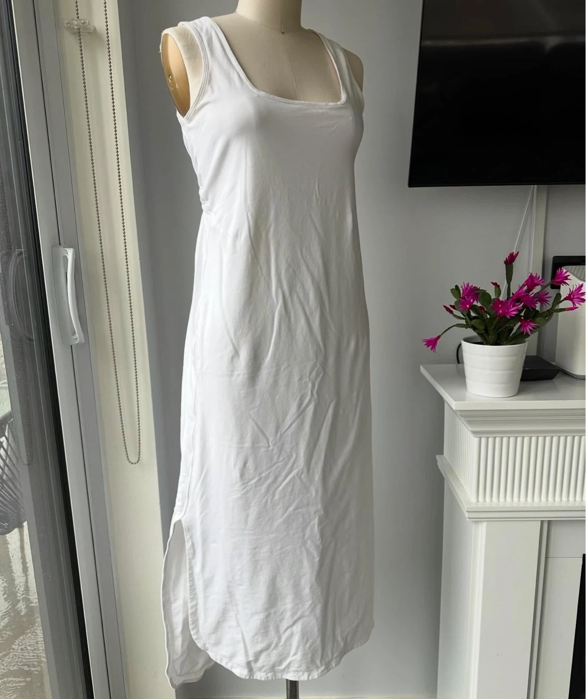 Lululemon Pima cotton White Sleeveless Maxi Dress size 6 - photo 2