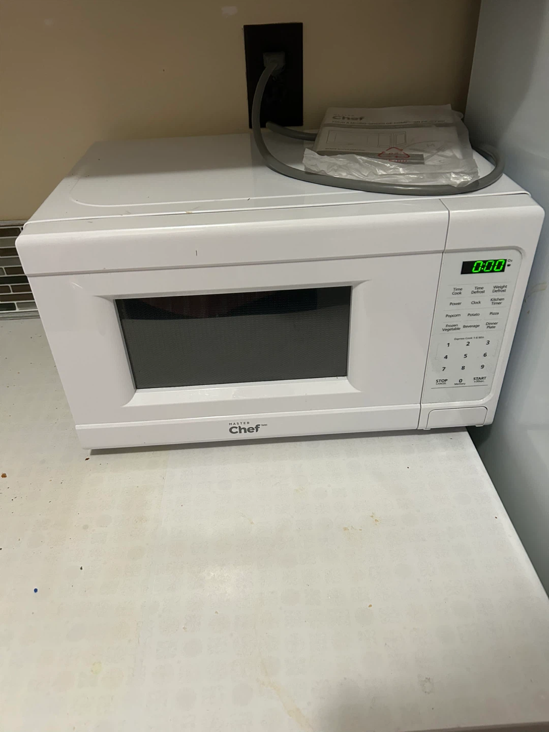 Master Chef White Microwave