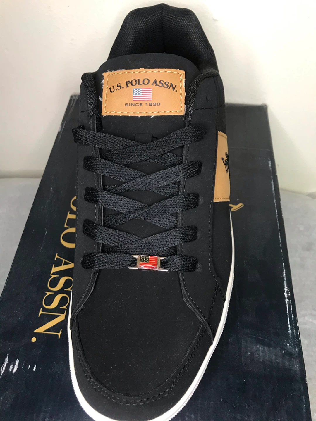 U.S. Polo Assn. Men's Horse X Sneakers Size 11 Black/Tan - photo 3
