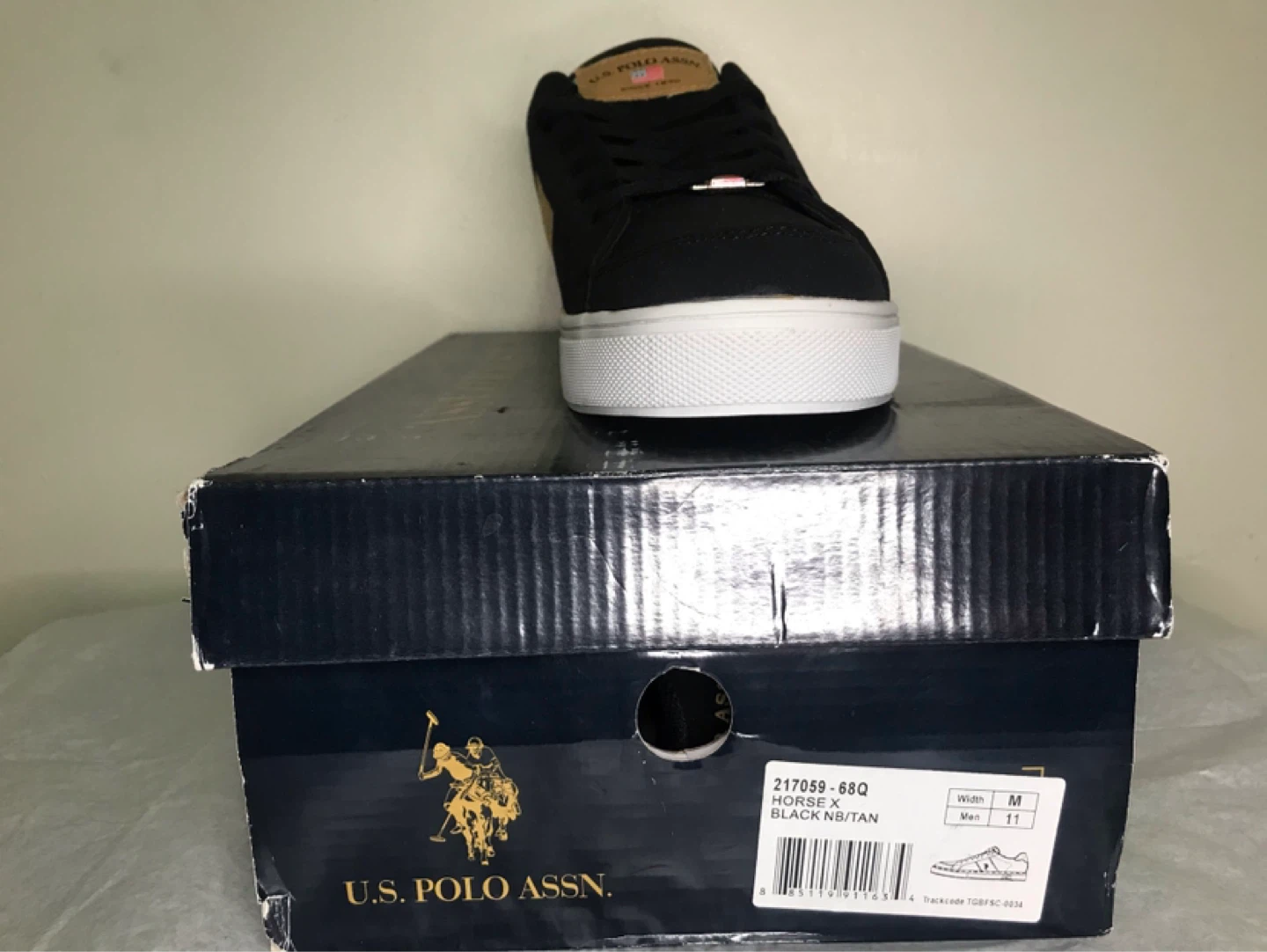 U.S. Polo Assn. Men's Horse X Sneakers Size 11 Black/Tan - photo 4