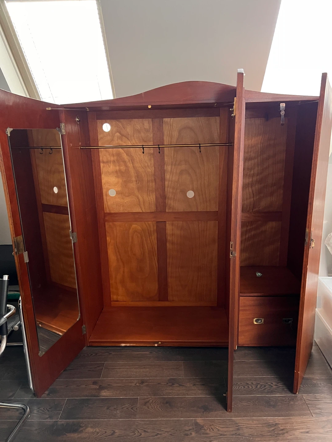 FREE Large Wood Vintage Armoire - photo 2
