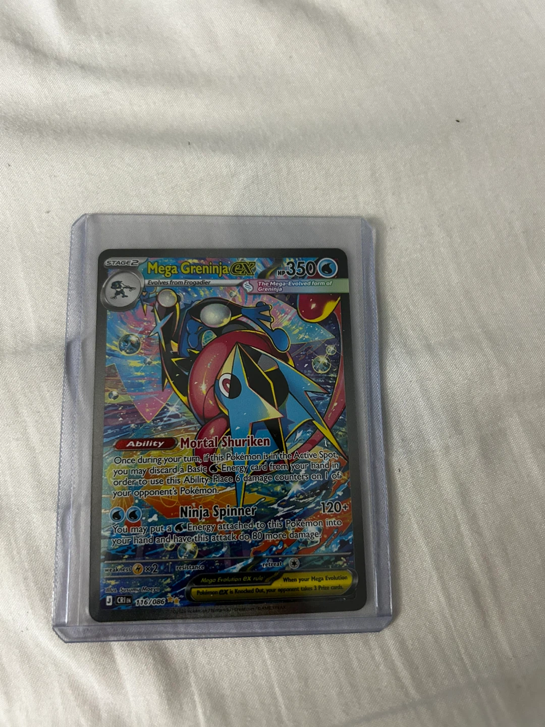 Pokémon Mega Greninja EX Trading Card