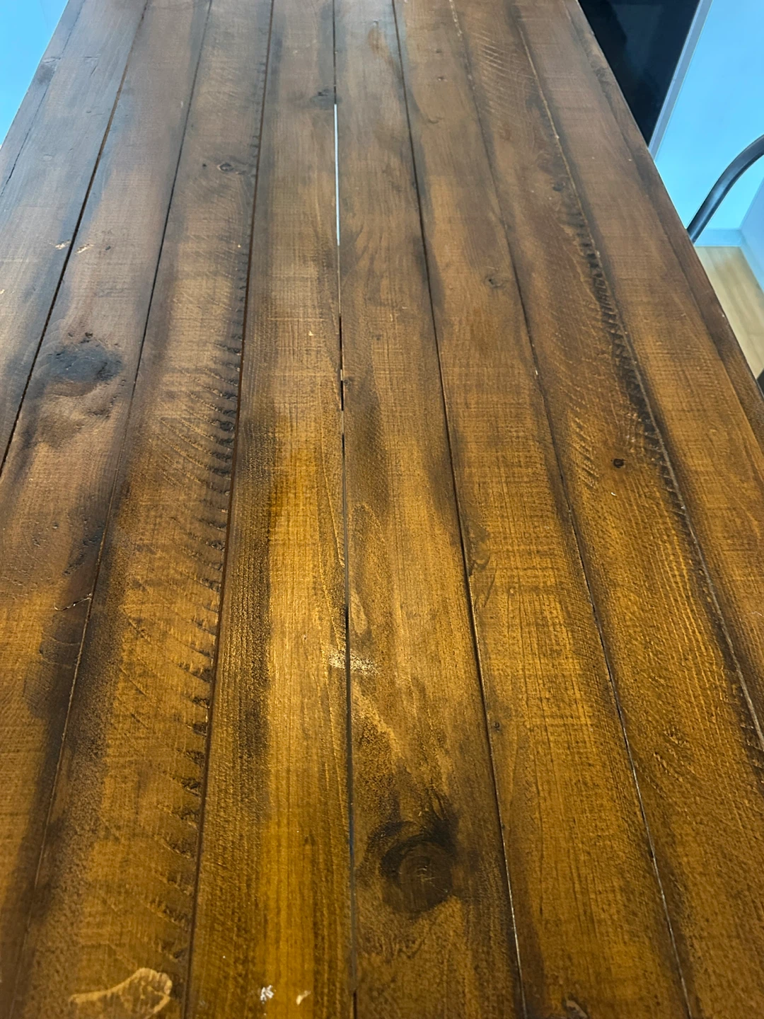 VINTAGE INDUSTRIAL COUNTER KITCHEN ISLAND RECLAIMED WOOD STEEL - photo 4