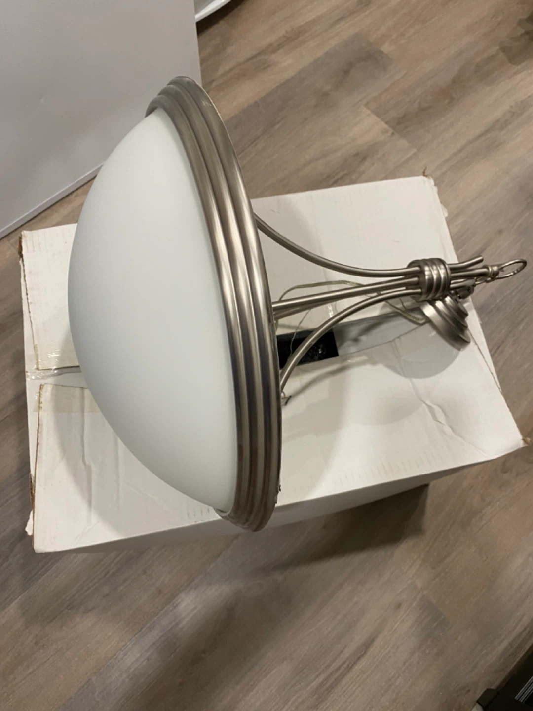 Satin Nickel Pendant Light Fixture - photo 3